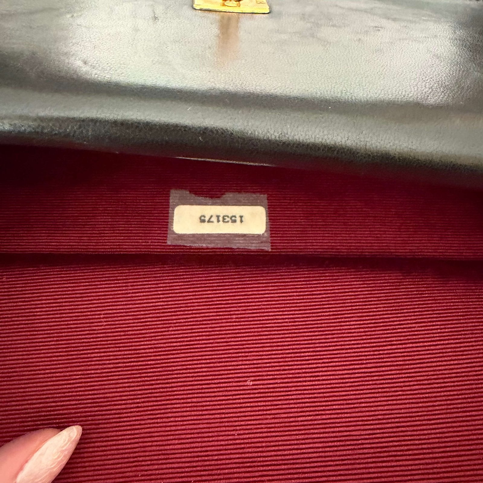 Chanel Double Flap serial number present