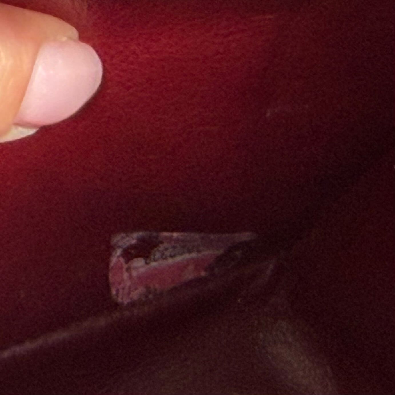Authentic Chanel bag serial number 1994–1996 partially unreadable