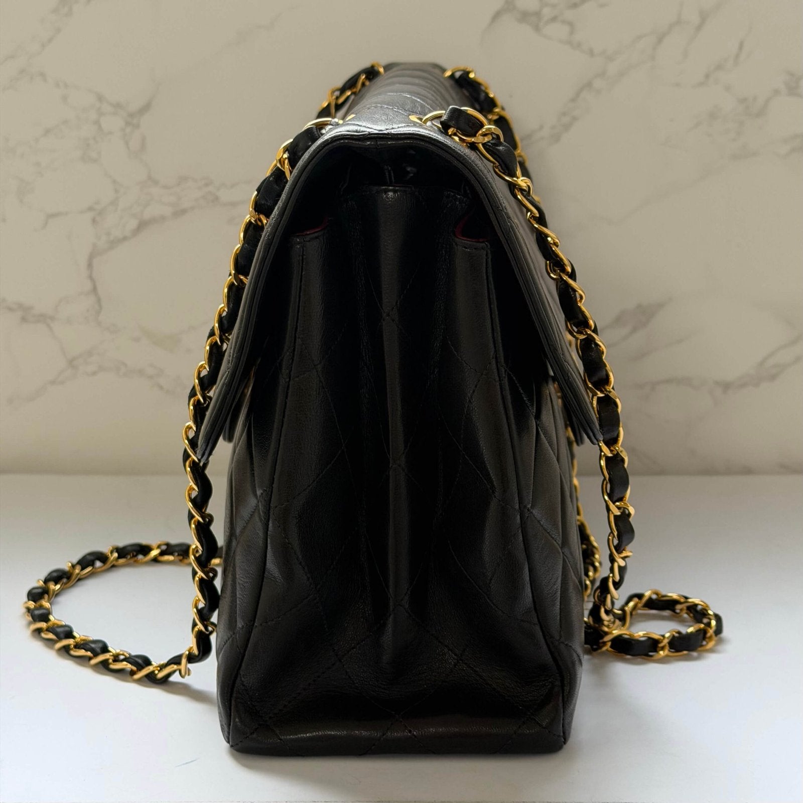 Chanel double sided bag black both sides