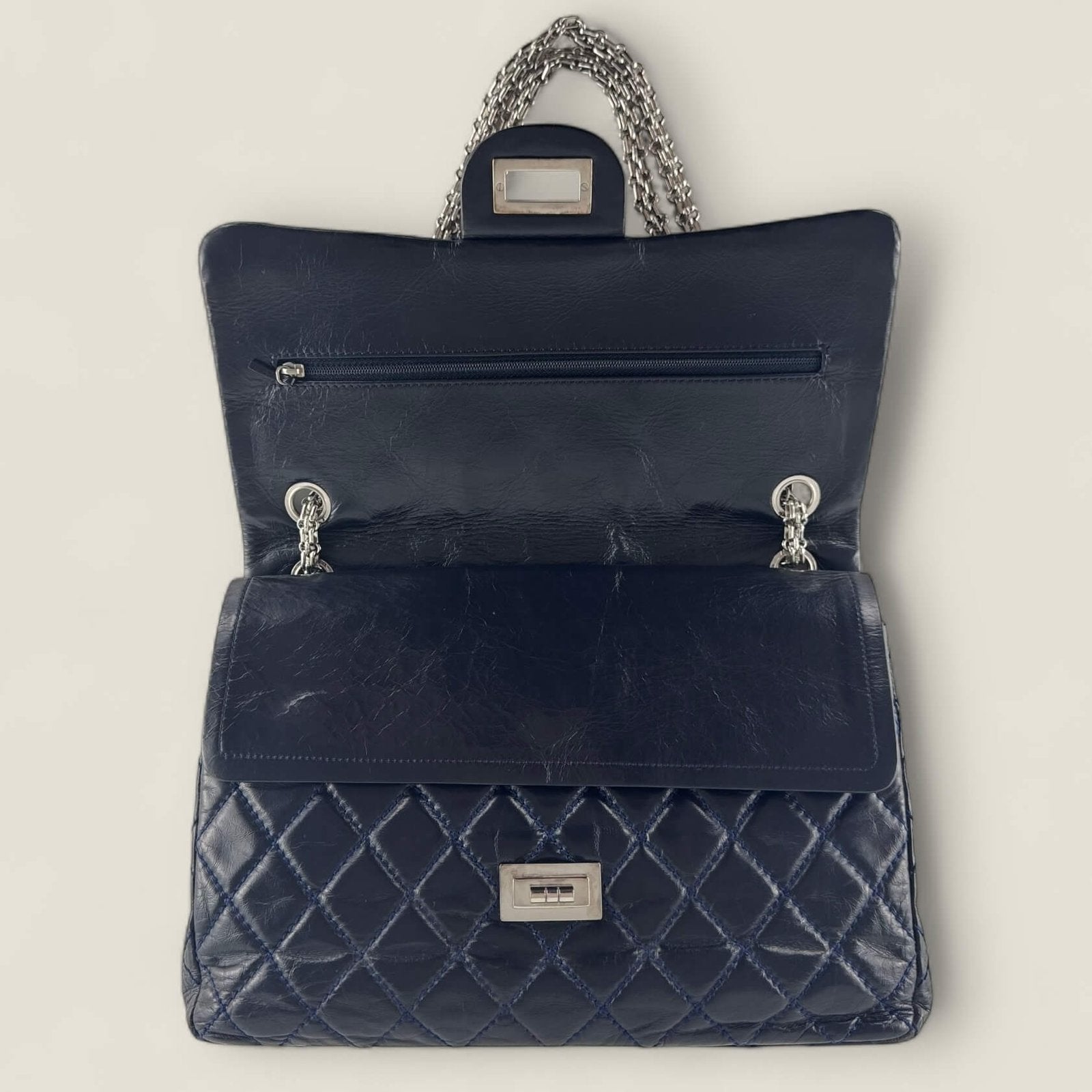 Chanel glazed calfskin quilted 2.55