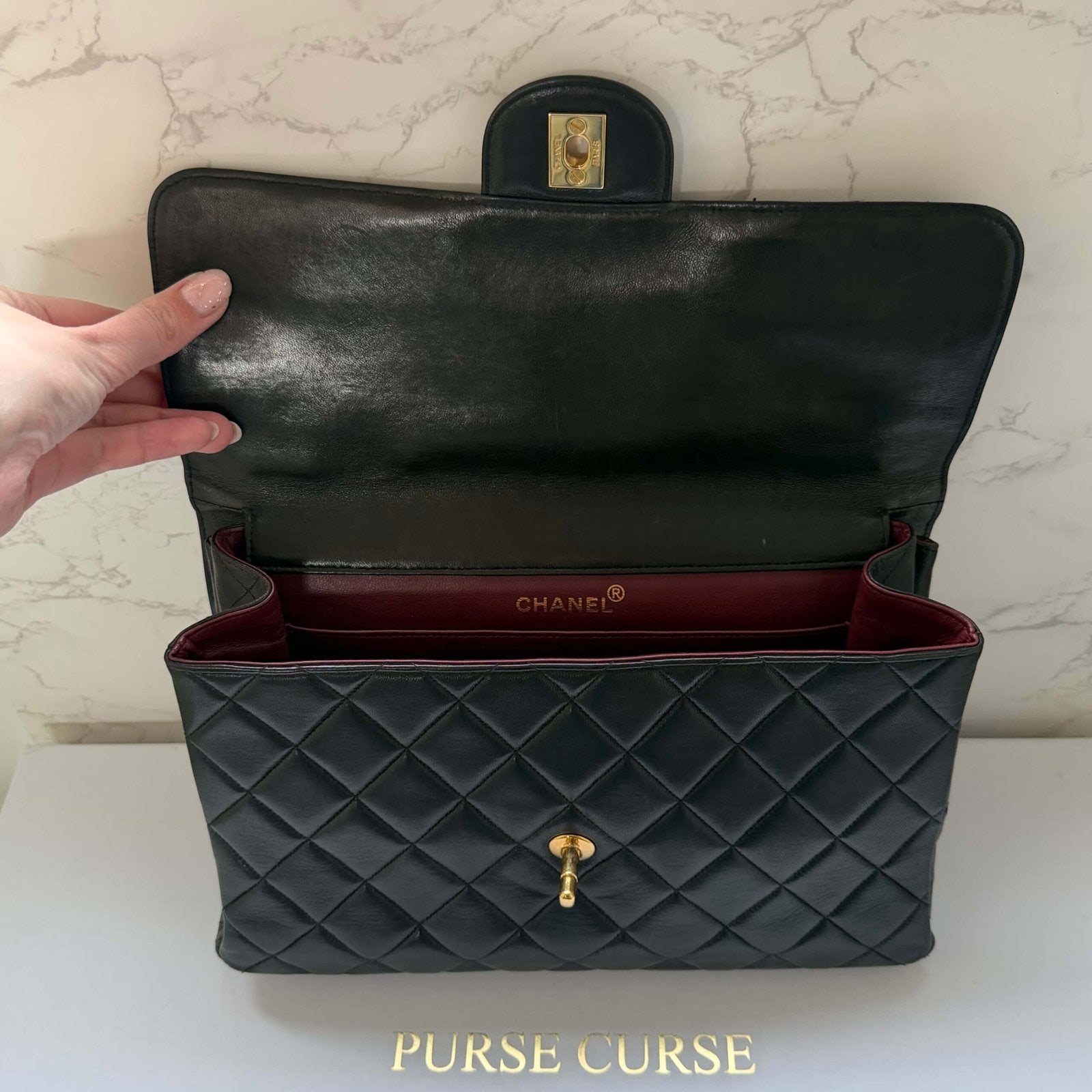 Chanel jumbo interior vintage