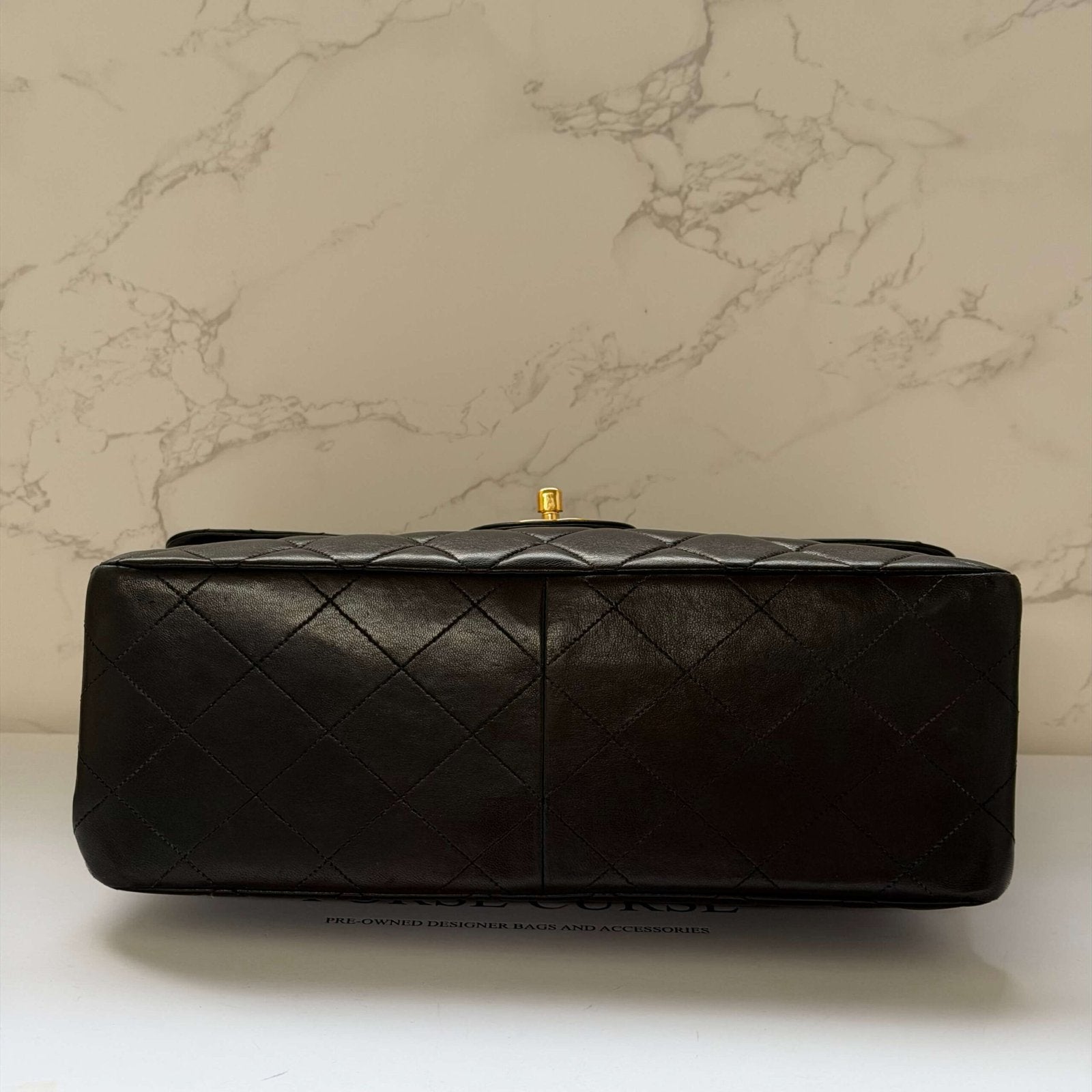 Chanel jumbo bottom double sided classic flap bag