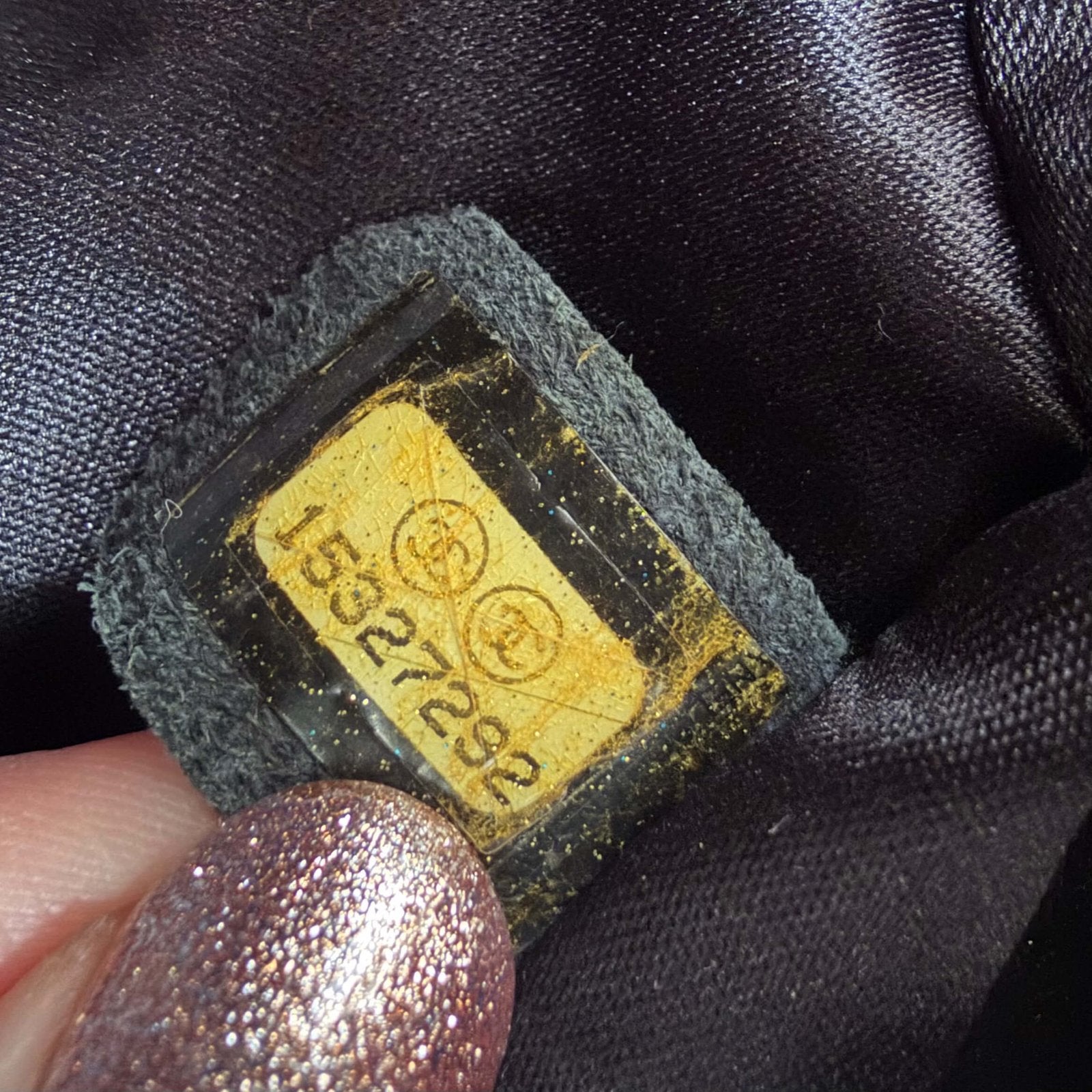 Chanel jumbo sequined moonlight on water flap serienummer