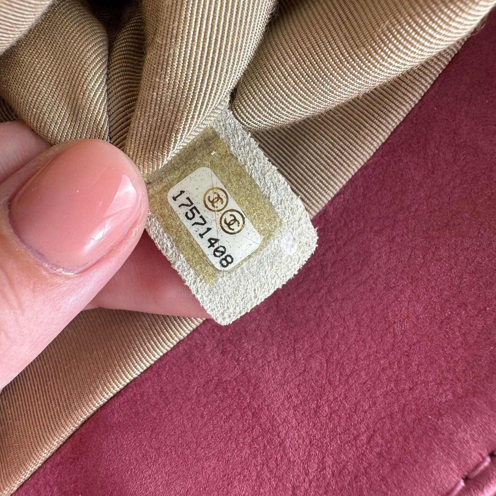 Chanel originele schoudertas met serienummer 2012-2013