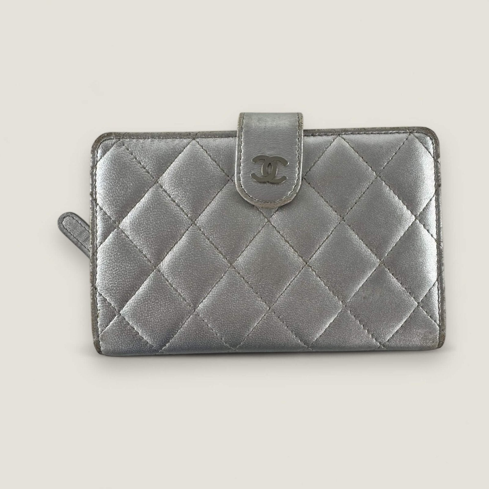 Chanel portemonnee zilver