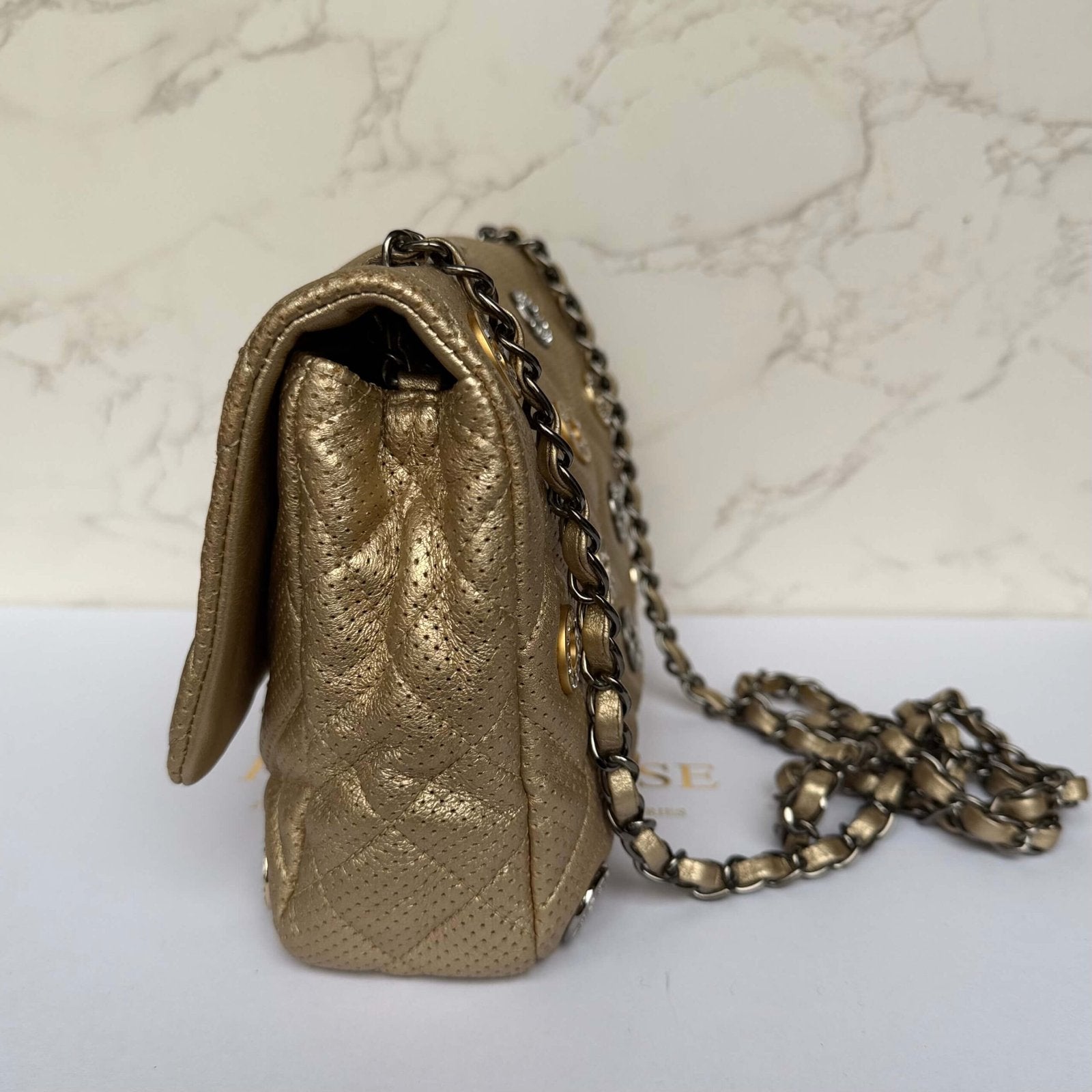 Chanel rhinestone medals bag