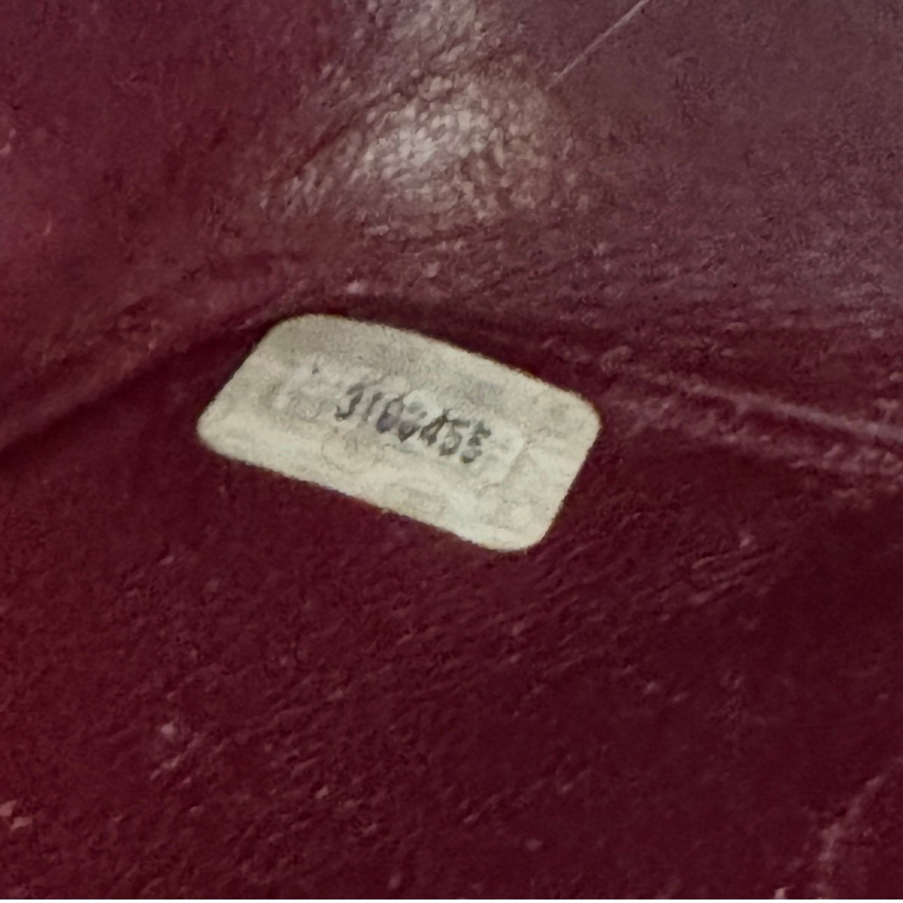Chanel serial number vintage bag