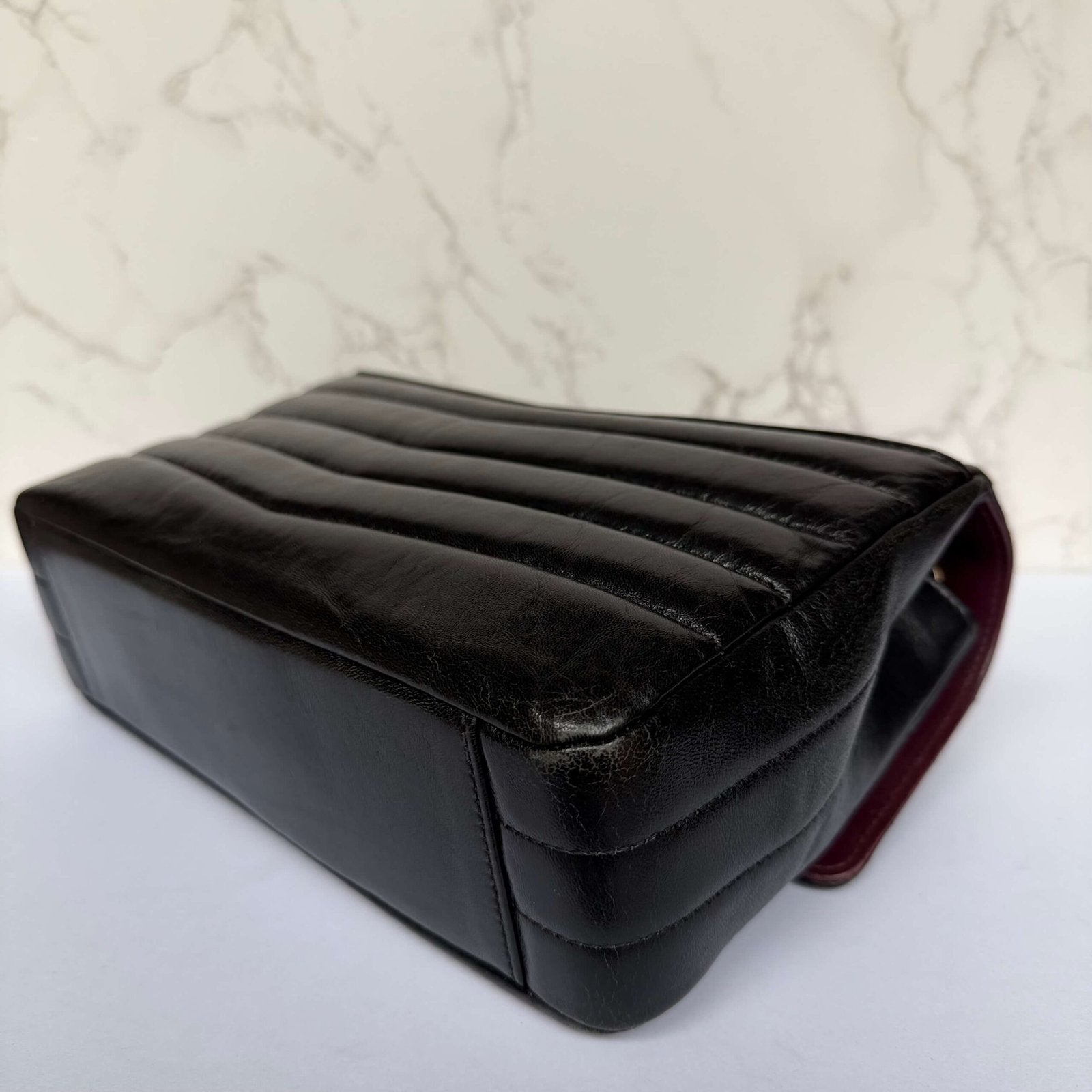 Chanel shiny calfskin detail picture