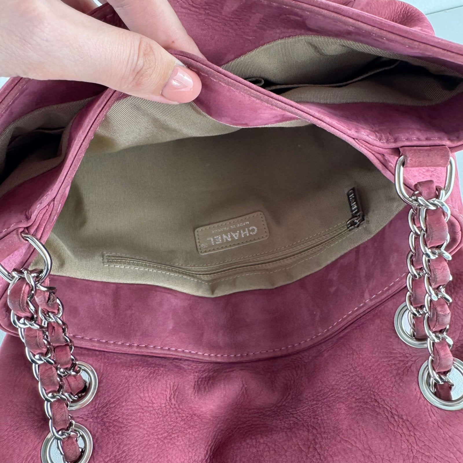 Chanel tas met dubbele compartimenten