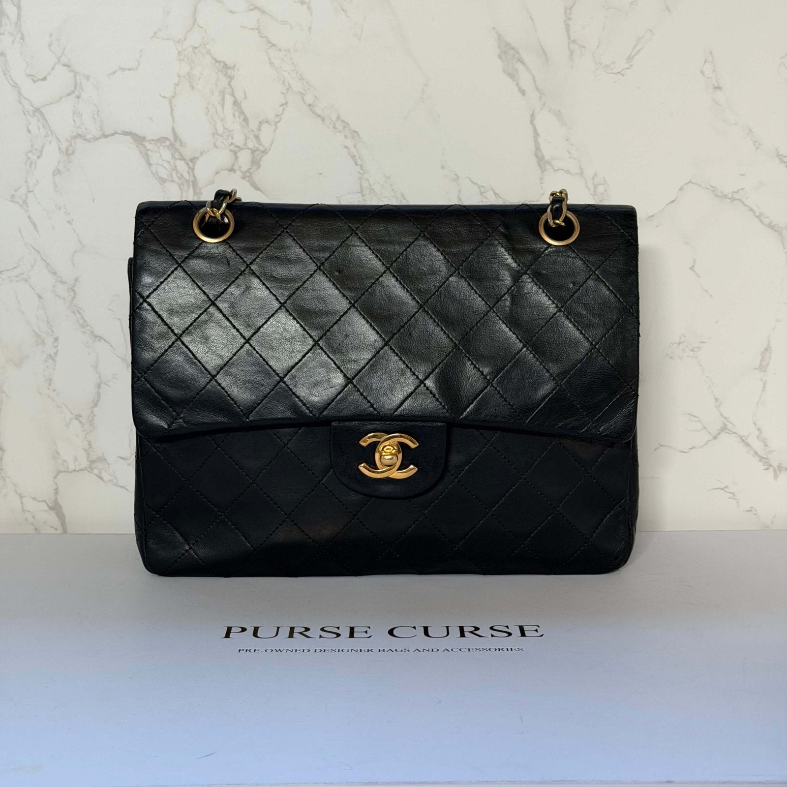 Chanel vintage medium square flap bag