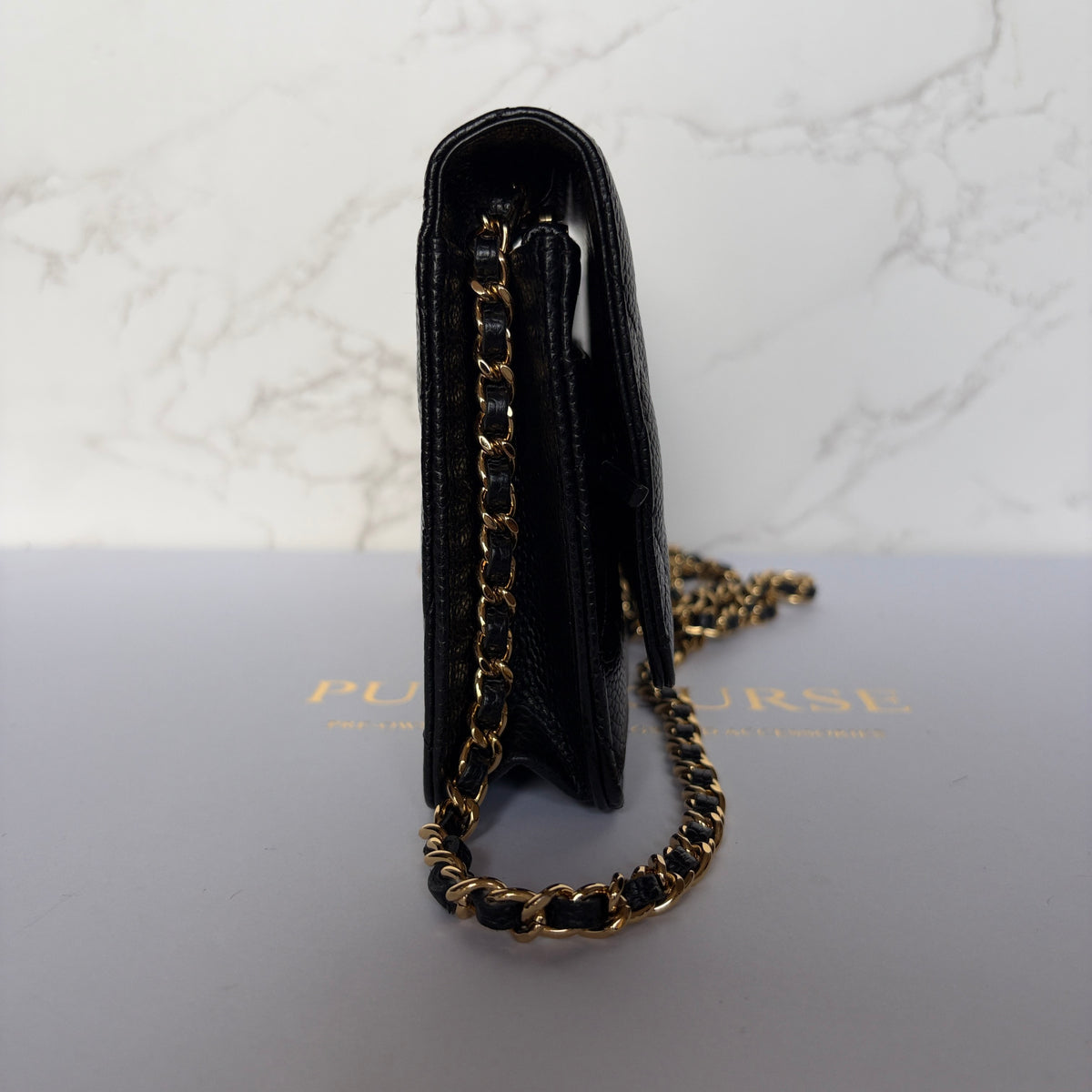  Chanel WOC zwart caviar leer preloved