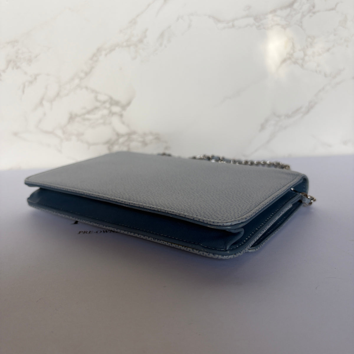 Chanel wallet on chain achterkant hoekjes 