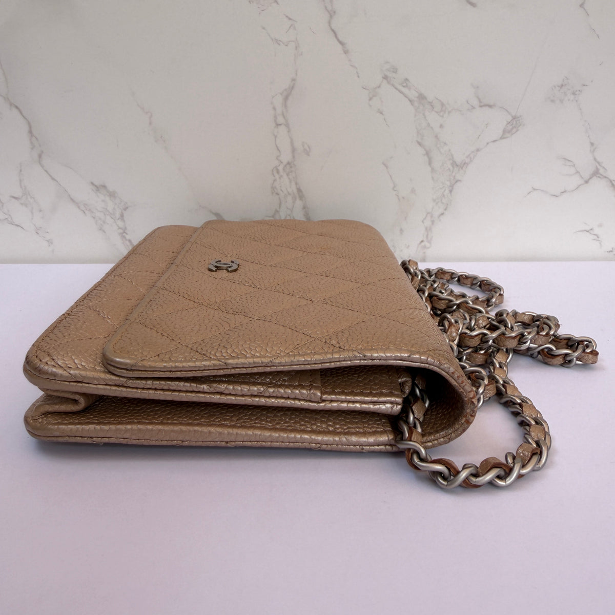 Chanel wallet on chain zijkant origineel