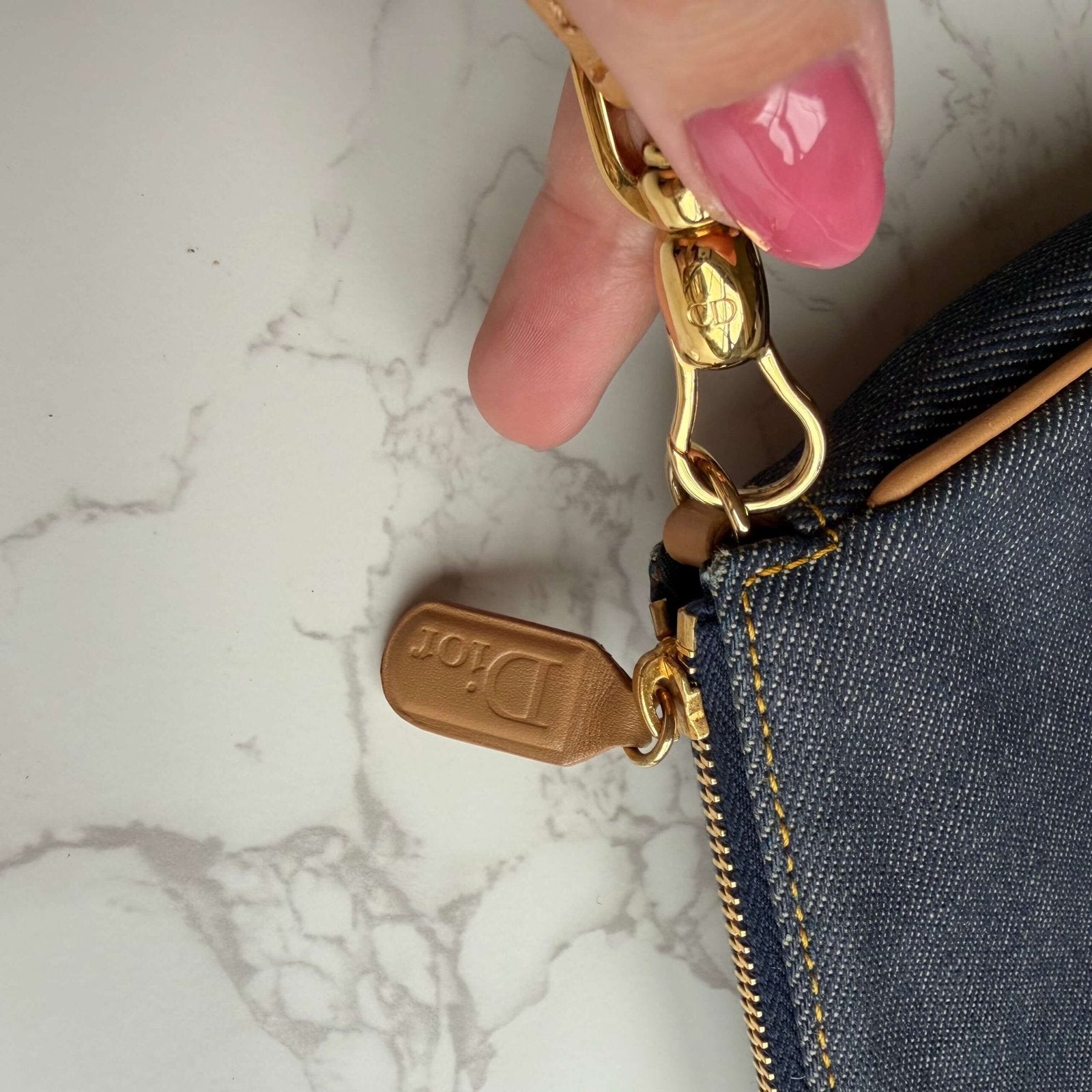 Christian Dior designer tas denim
