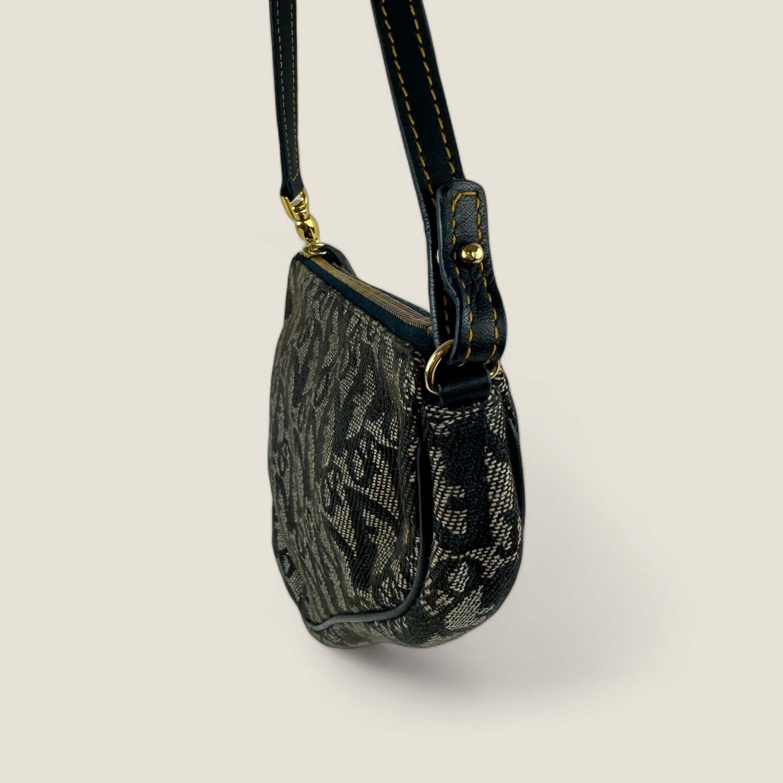 Christian Dior monogram oblique canvas mini Saddle bag second hand
