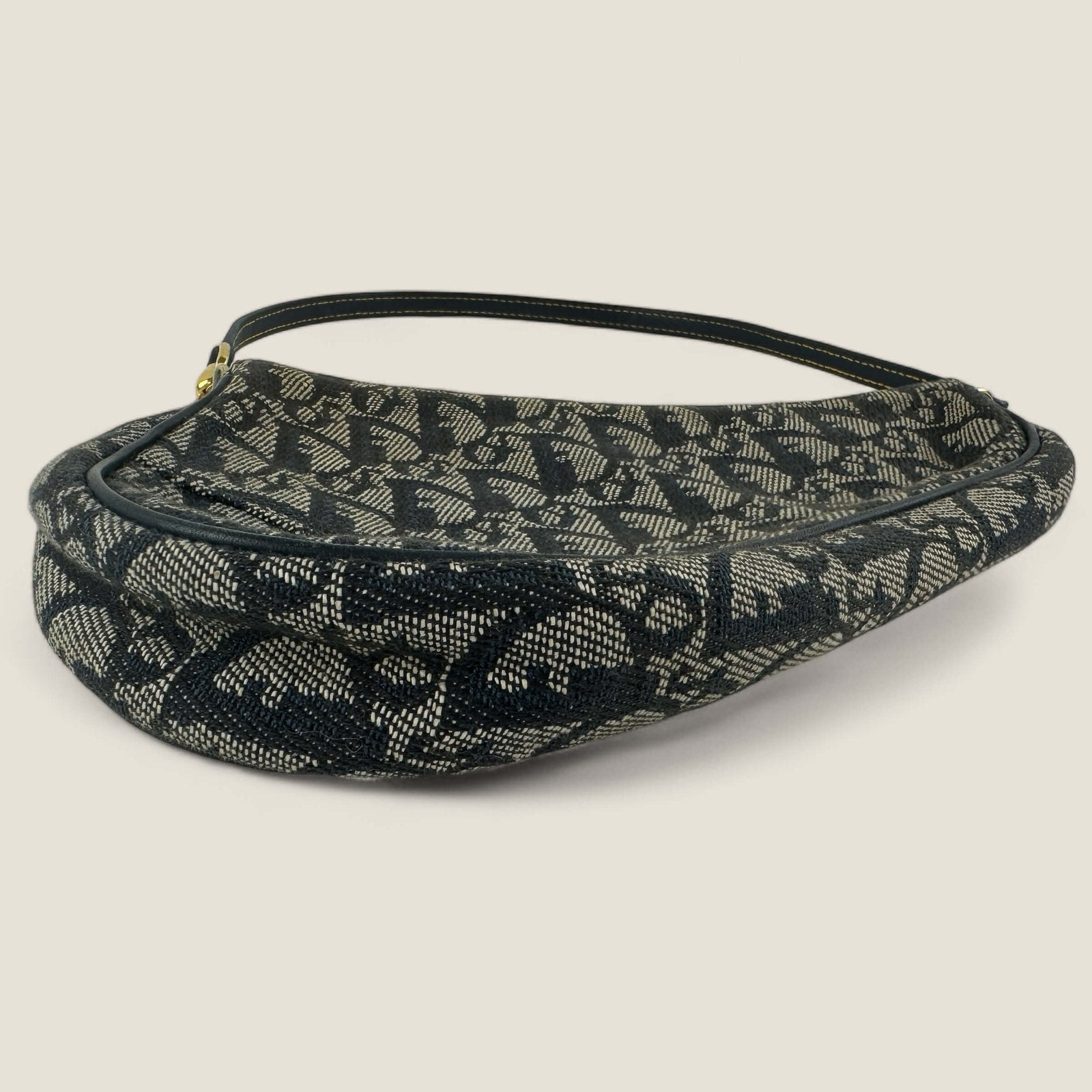 Christian Dior monogram oblique canvas mini Saddle pouch clutch