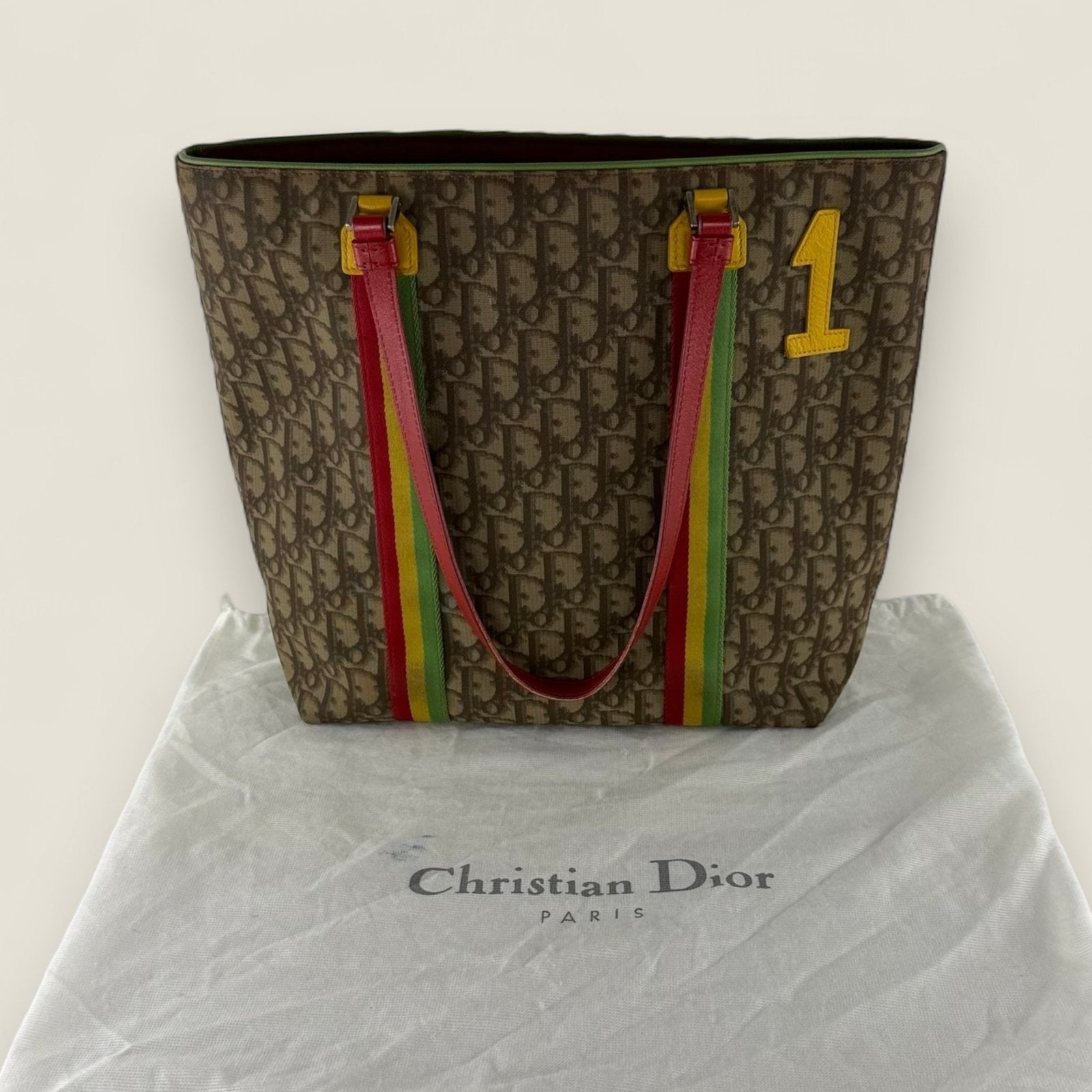 Christian Dior rasta tote with original dustbag