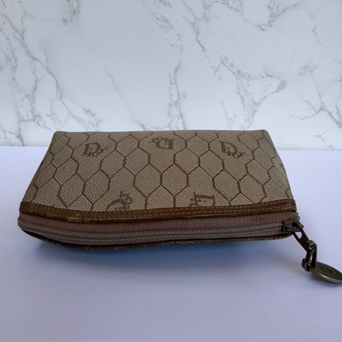 Christian Dior honeycomb make up pouch