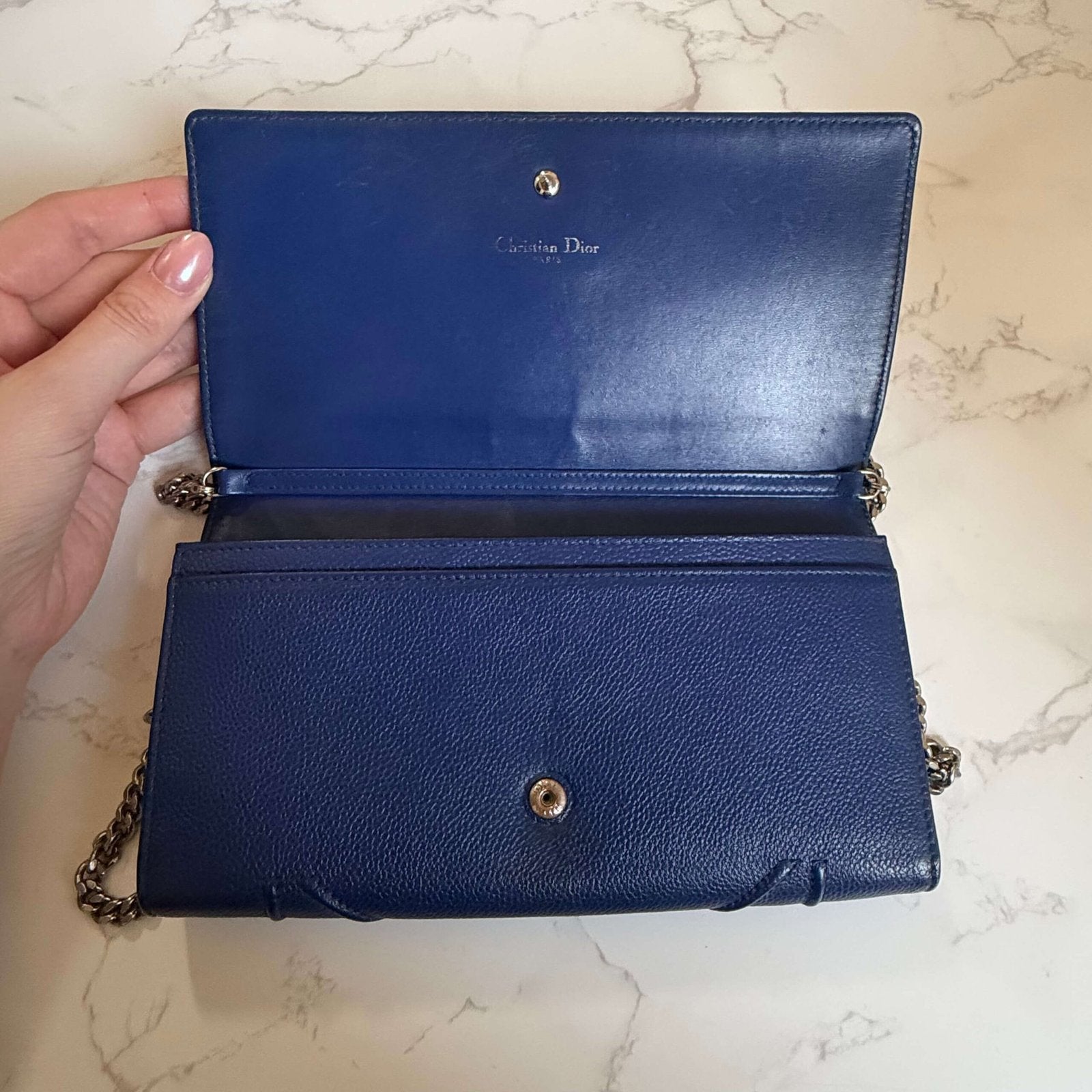 Dior Diorama Croisiere WOC binnenzijde pasjesvakken