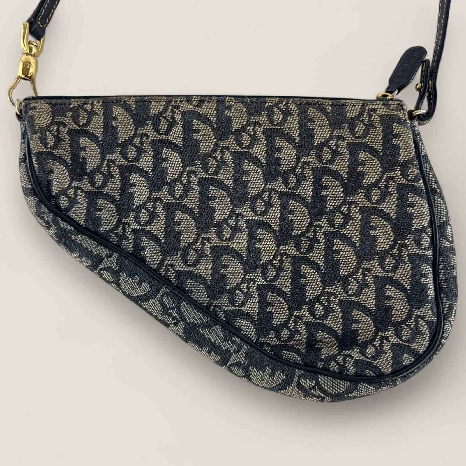 Dior Saddle Bag Pouch Classic Navy