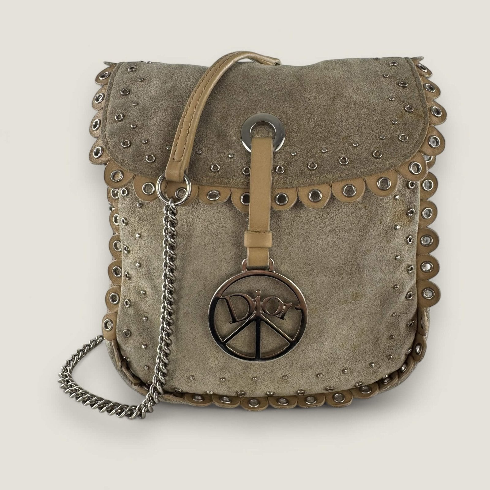 Dior suede hippie bag