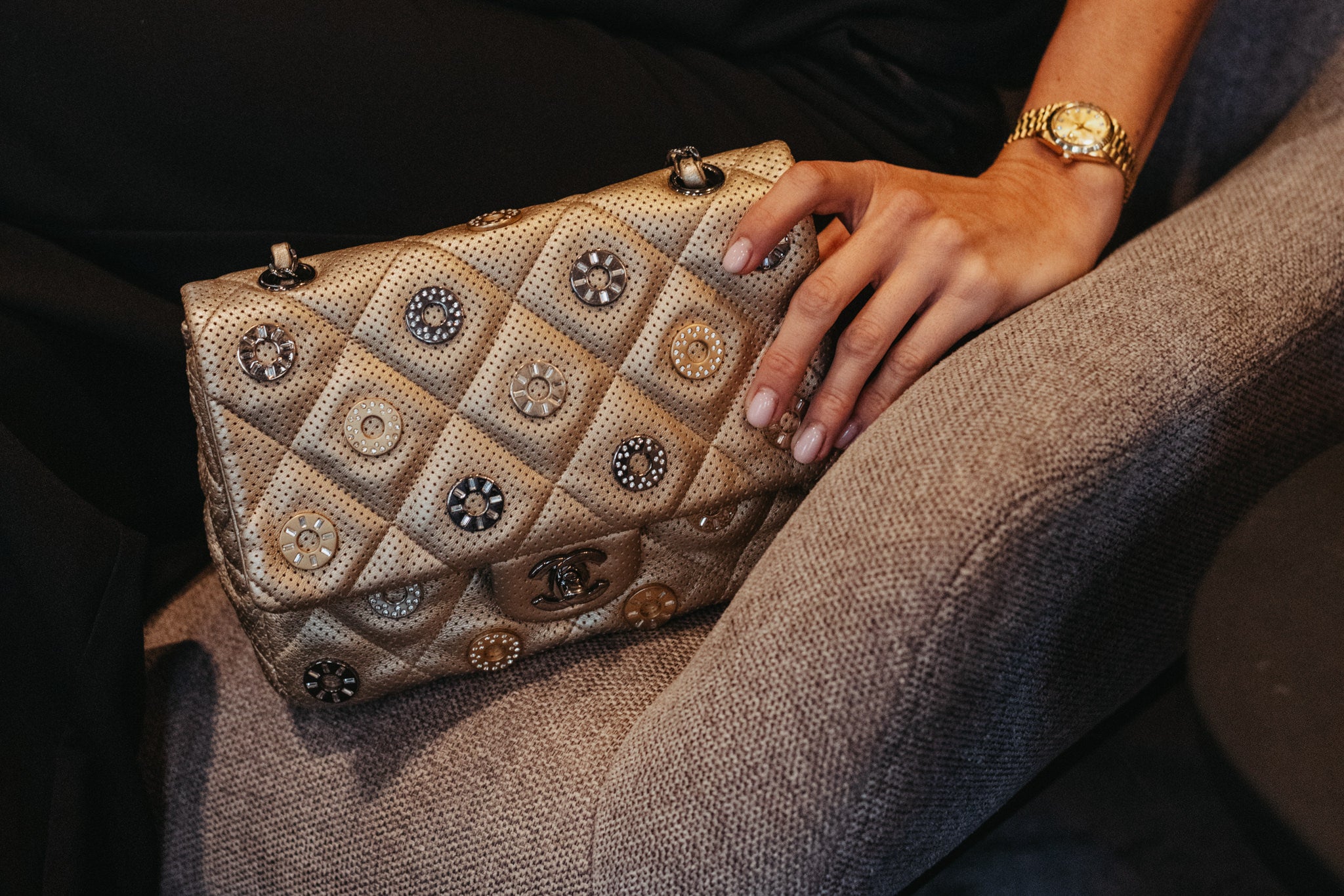 Sustainable pre-owned Chanel flap bag