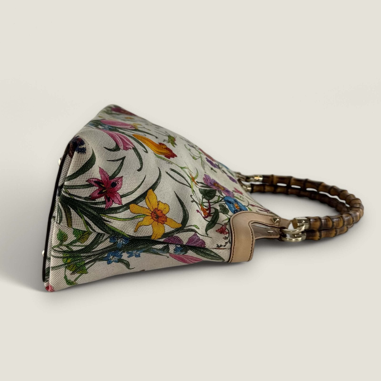 Gucci Bamboo flora handbag vintage