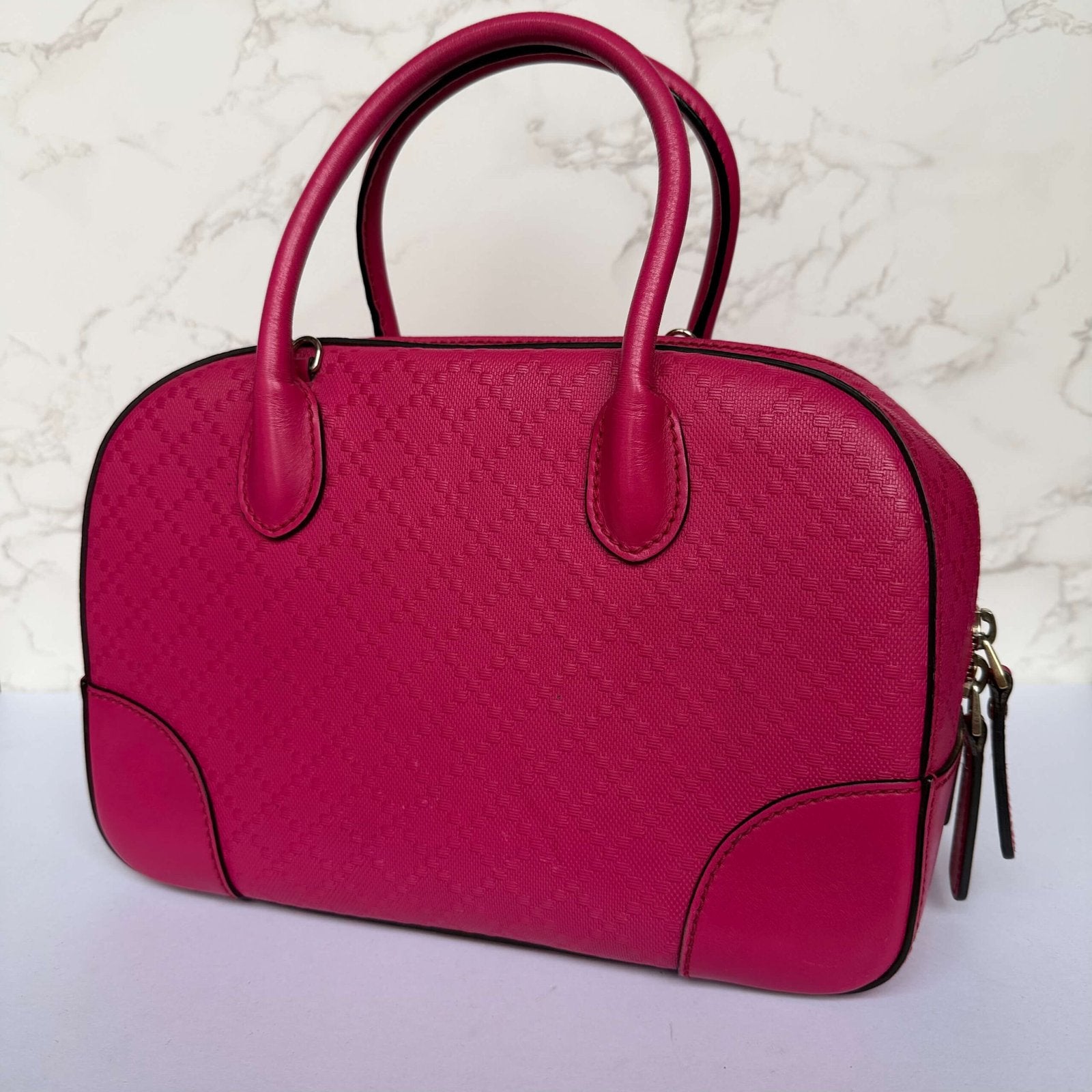 Gucci Diamanté bag pink carrying options