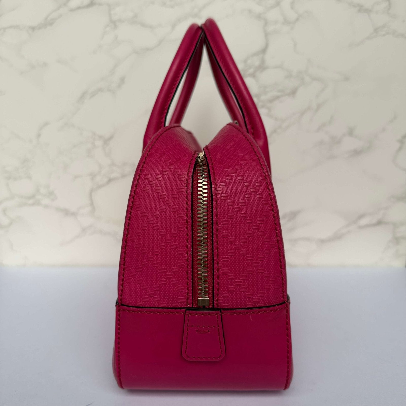 Gucci Diamanté bag pink right side
