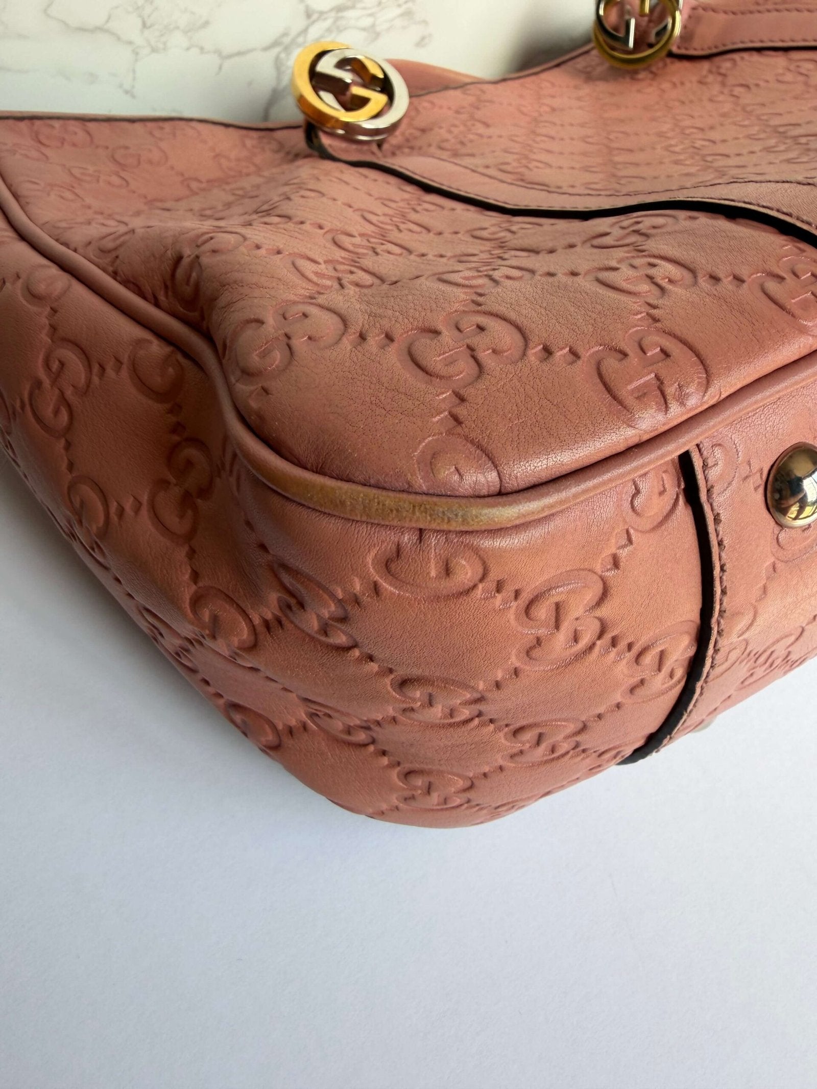 Gucci Guccissima Twins tote bag gebruikerssporen
