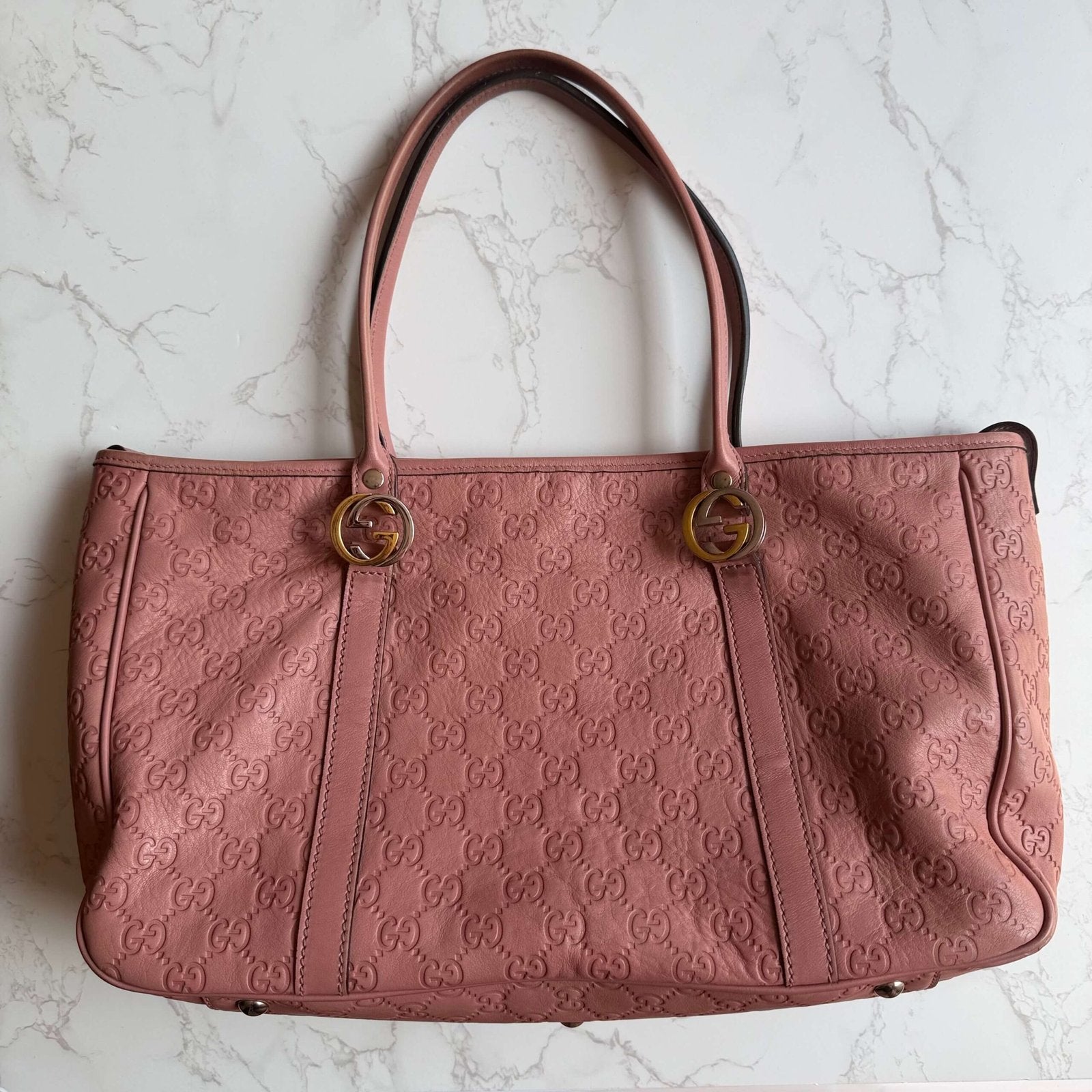 Gucci Guccissima Twins tote bag roze