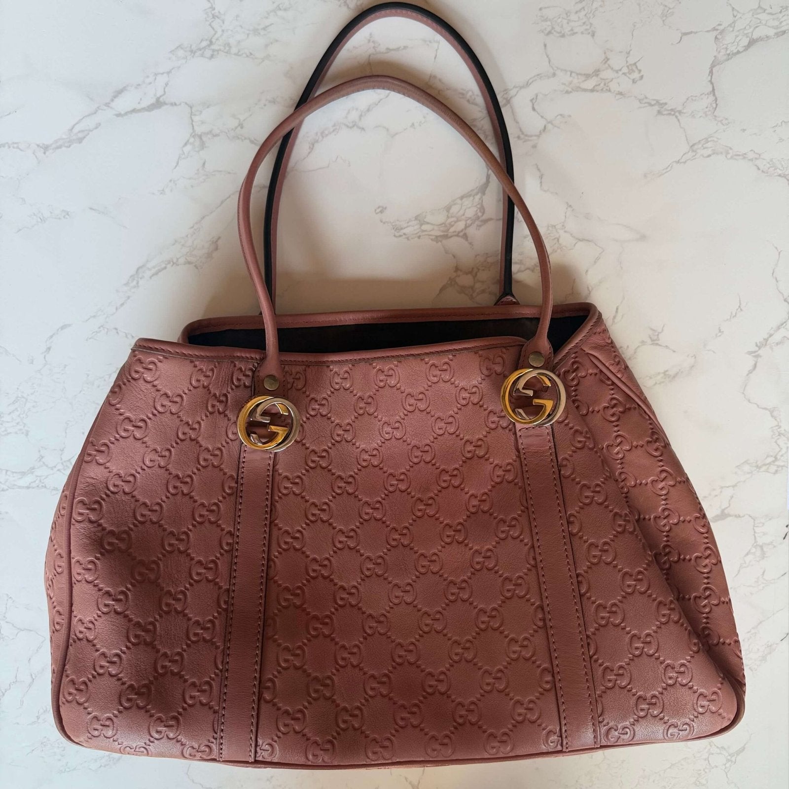 Gucci Guccissima Twins tote bag tweedehands