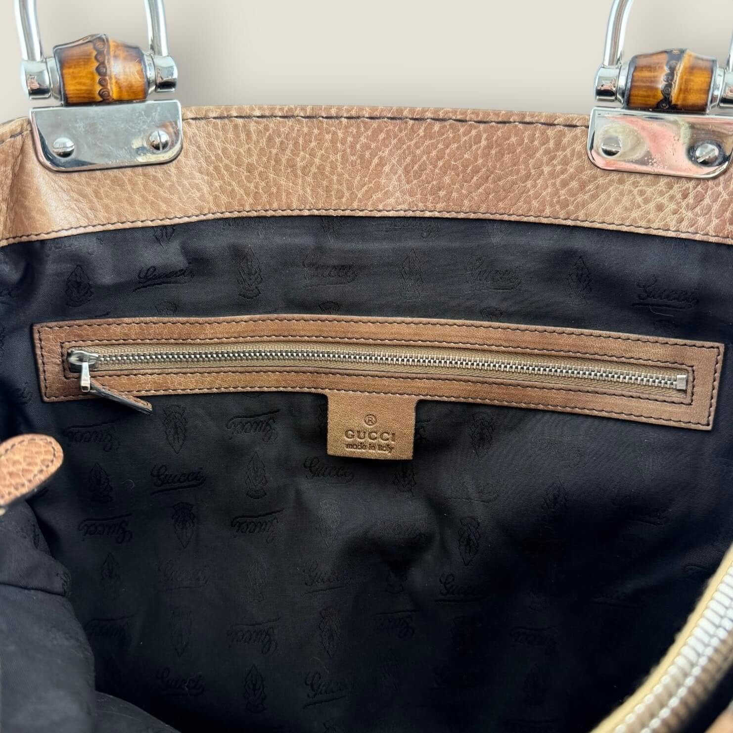 Gucci bamboo libeccio stitching detail