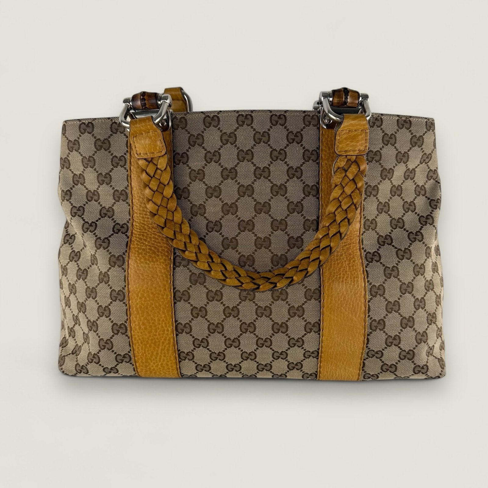 Gucci canvas Bamboo Libeccio - pre-owned