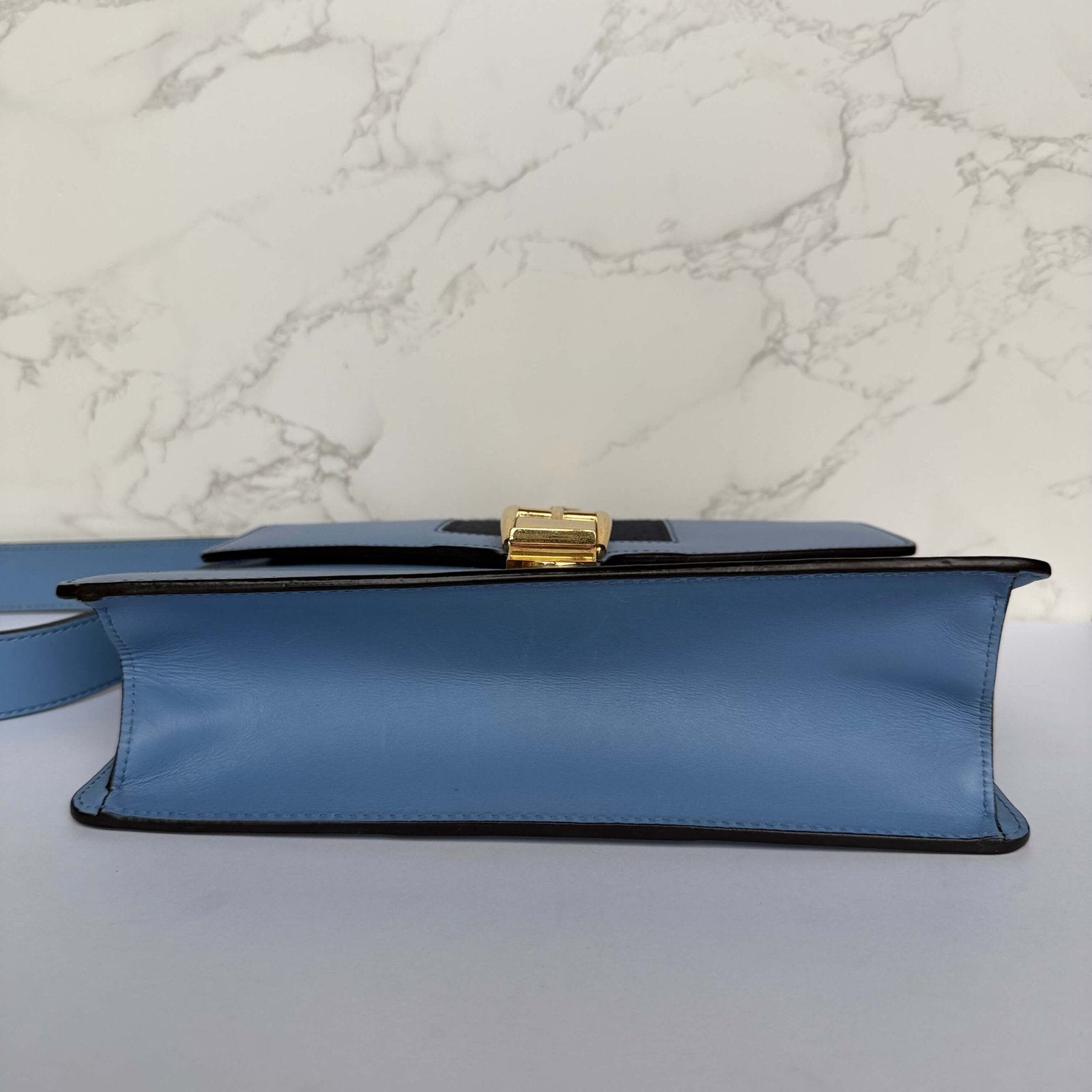 Gucci elegante schoudertas blauw