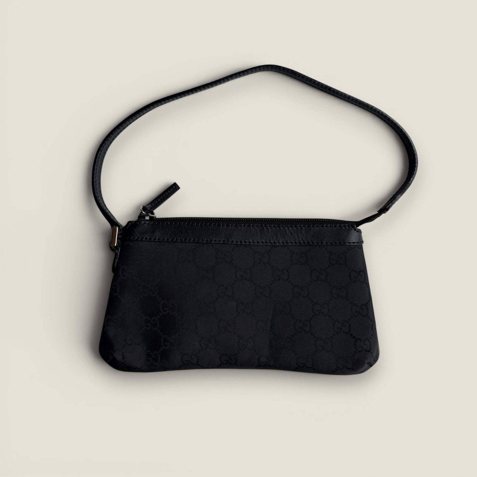 Gucci mini schoudertas zwart GG supreme