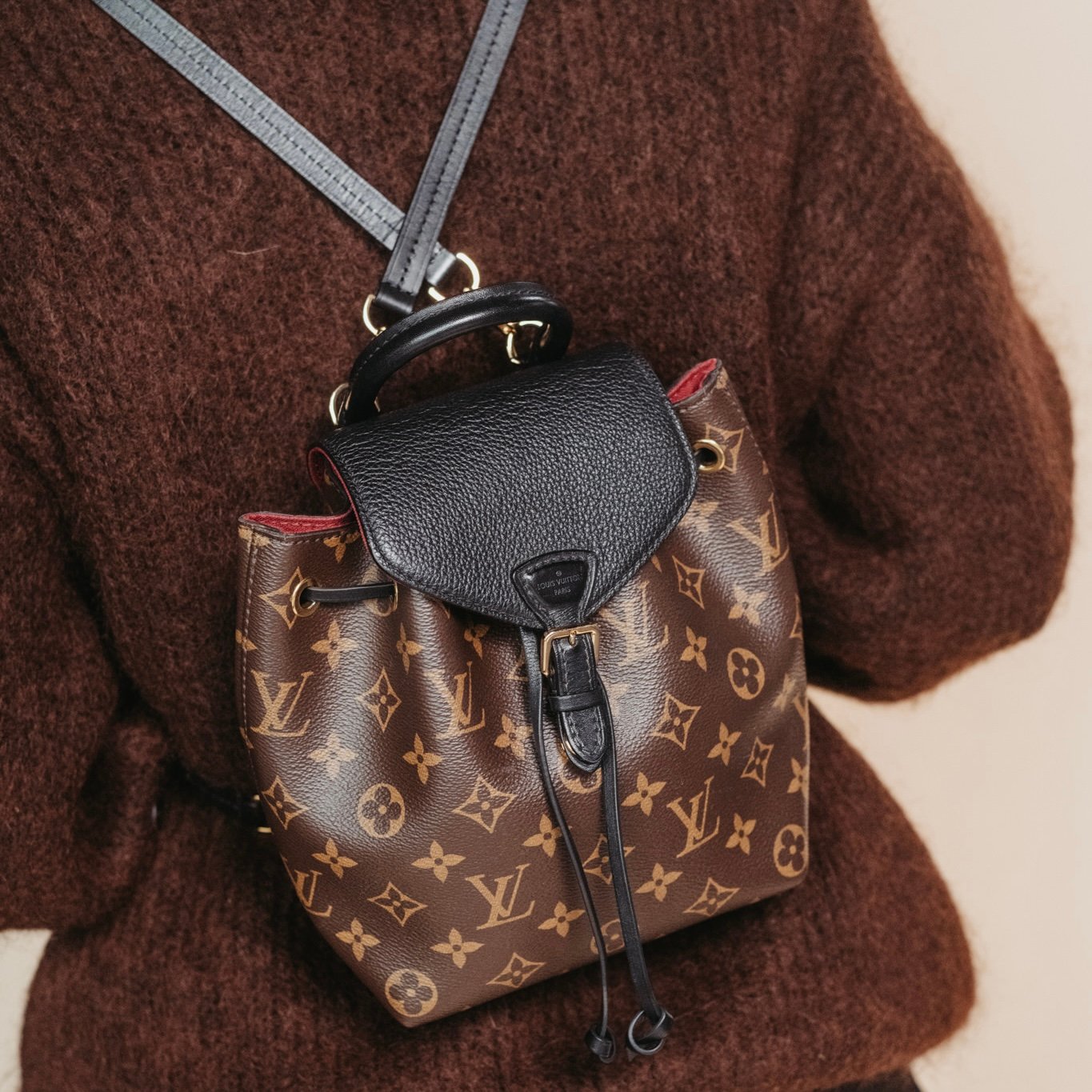 Louis Vuitton Montsouris BB luxury backpack Purse Curse