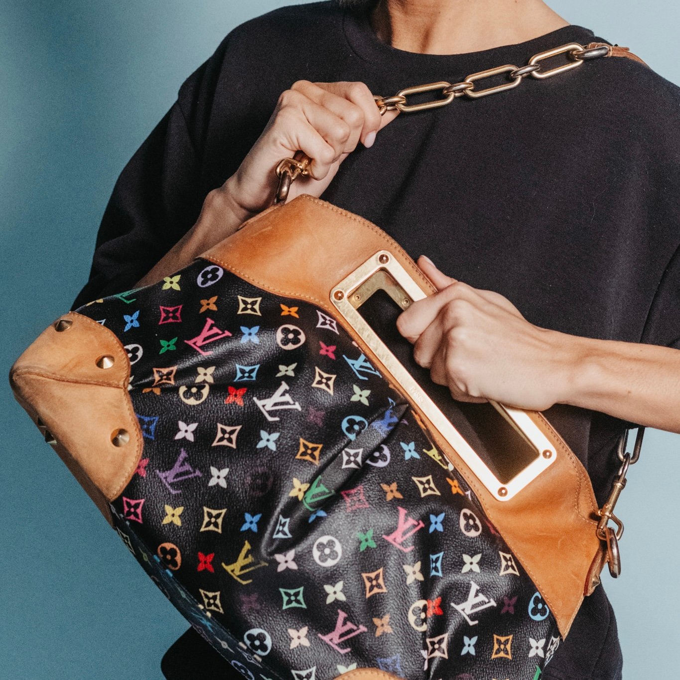 Louis Vuitton multicolor zwart Judy GM