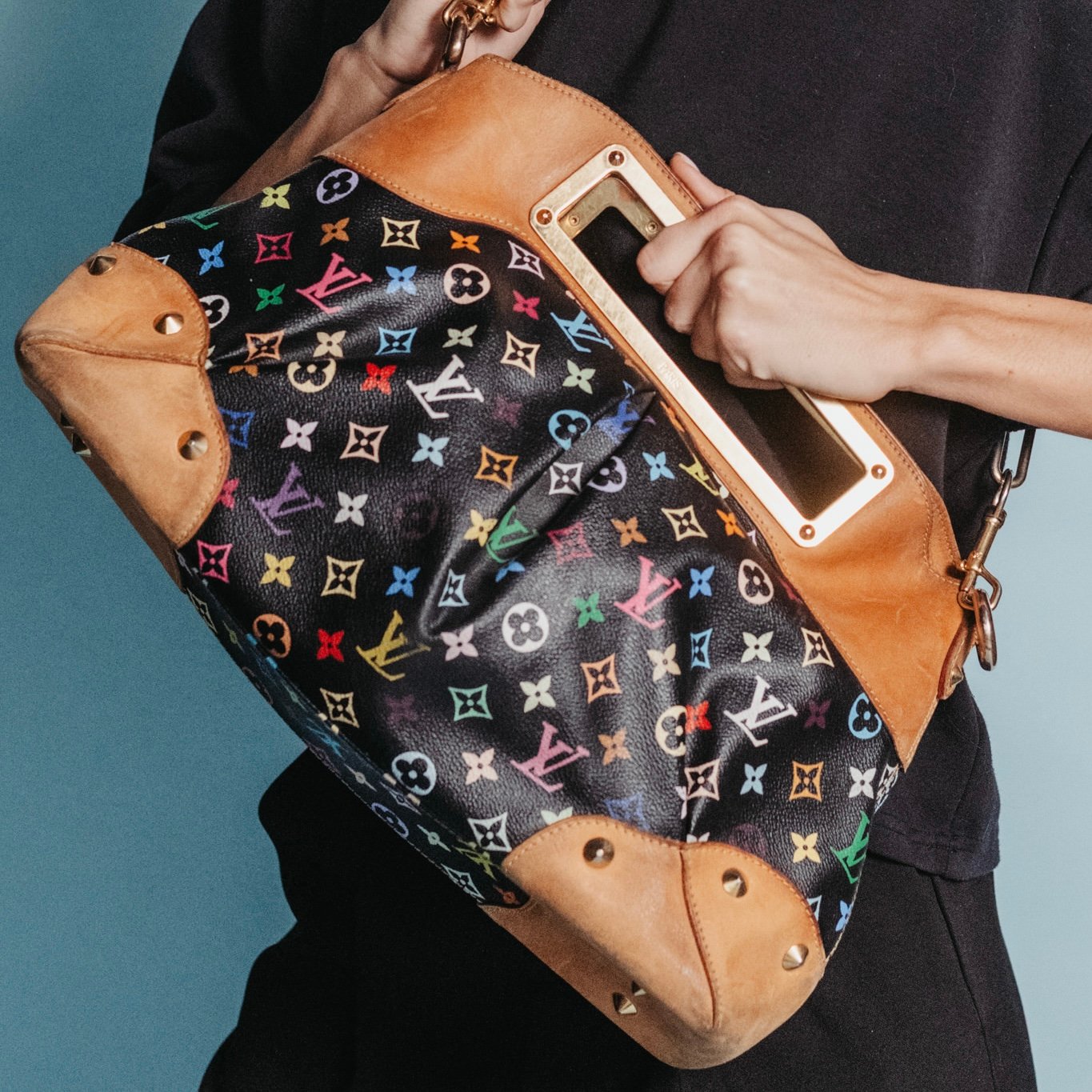 Louis Vuitton multicolor zwart Judy GM - pre-owned
