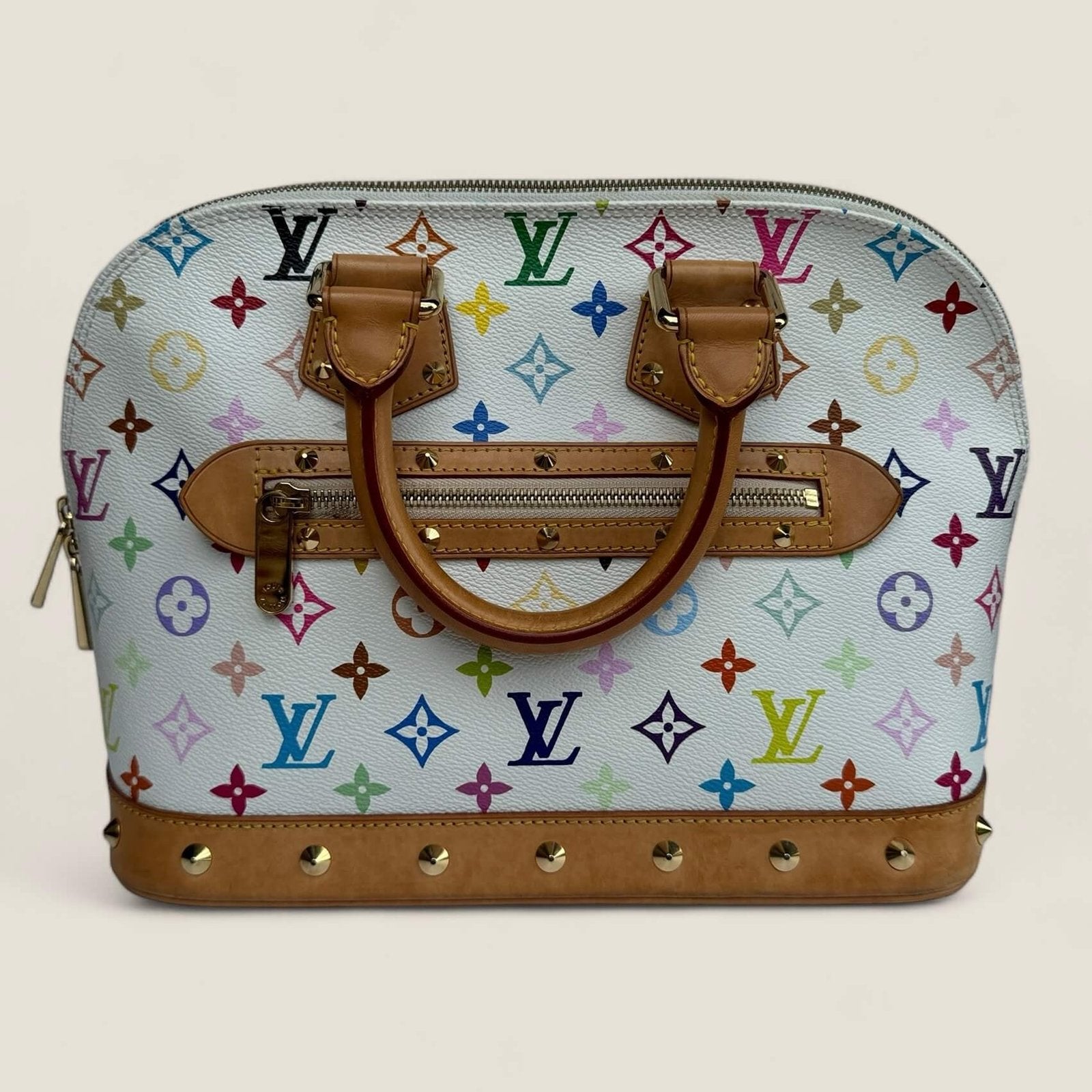 Louis Vuitton Alma PM tas monogram gekleurd gebruikt