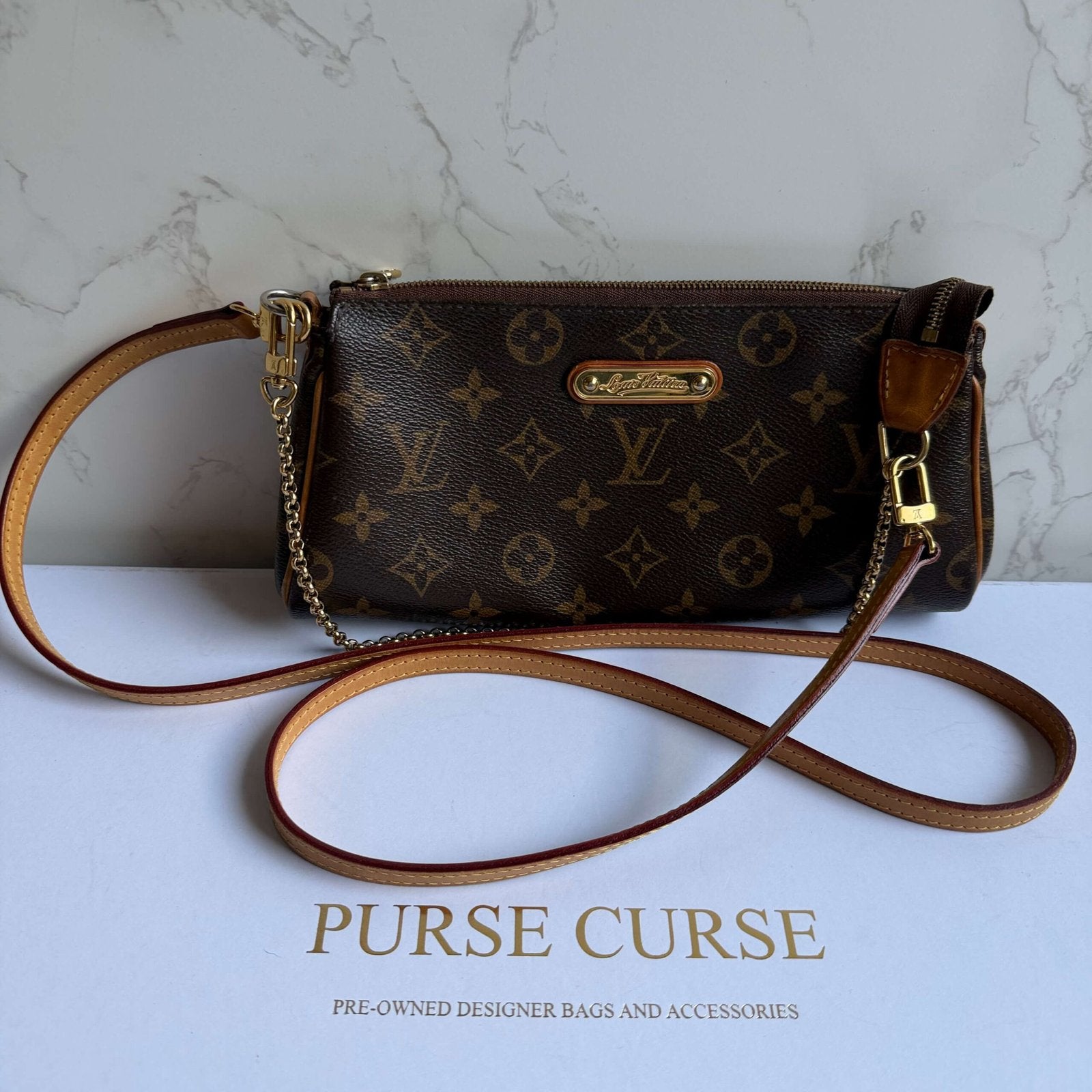 Louis Vuitton Eva small designer purse original