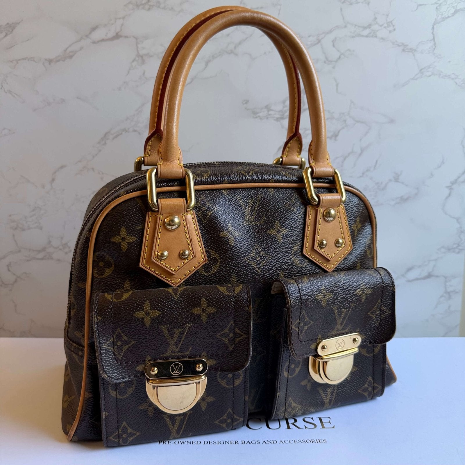 Louis Vuitton Manhattan PM gold hardware