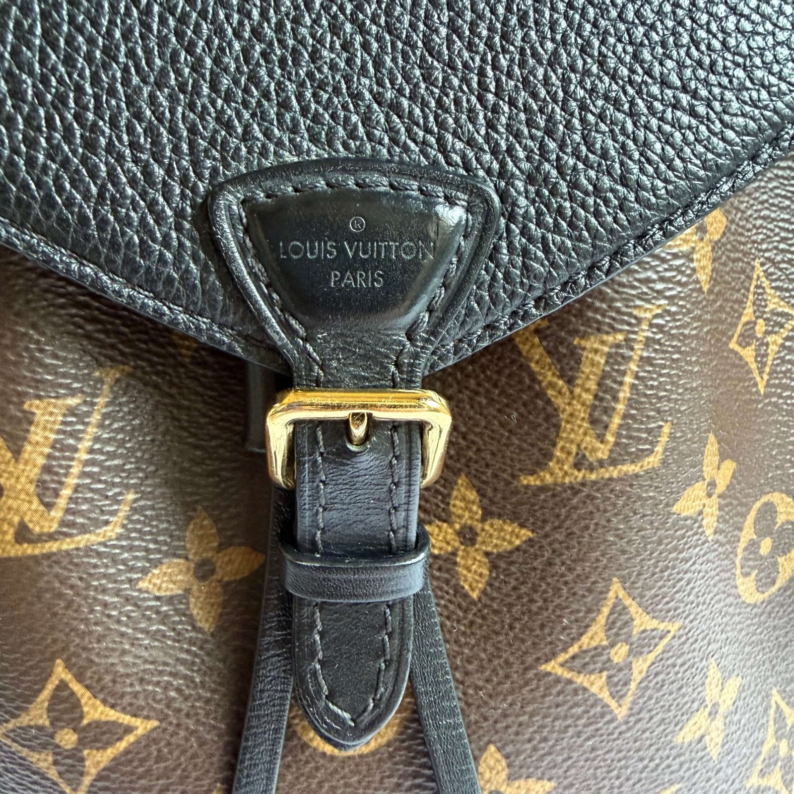 Louis Vuitton Montsouris BB backpack gold hardware