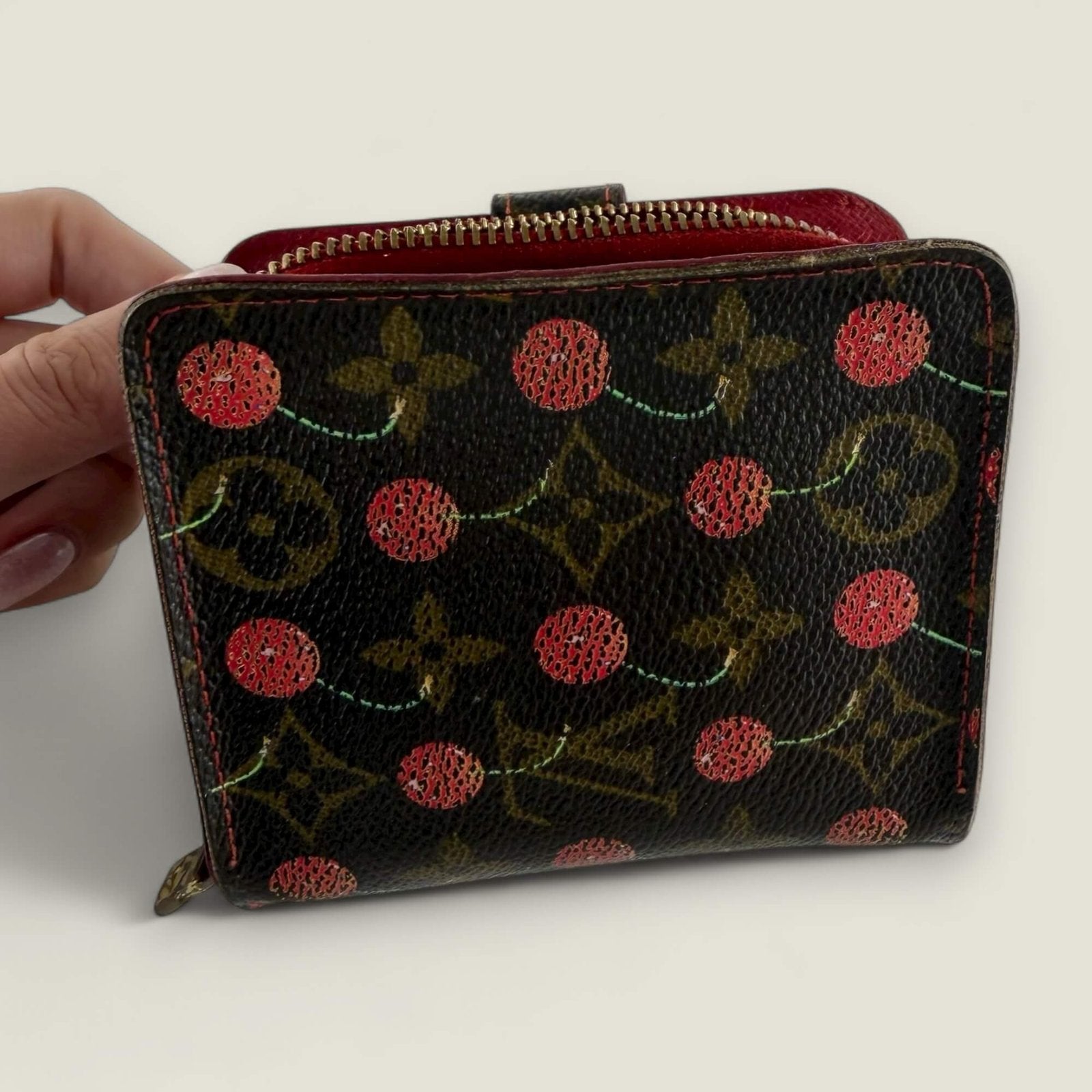 Louis Vuitton Murakami Cherry Monogram canvas wallet