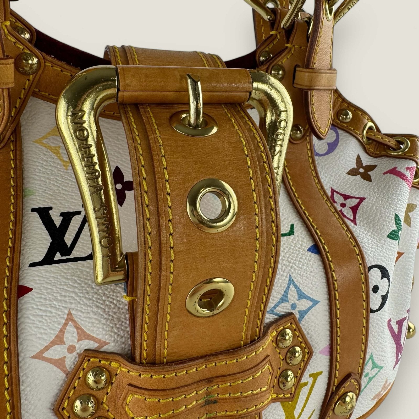 Louis Vuitton buckle hardware detail Theda