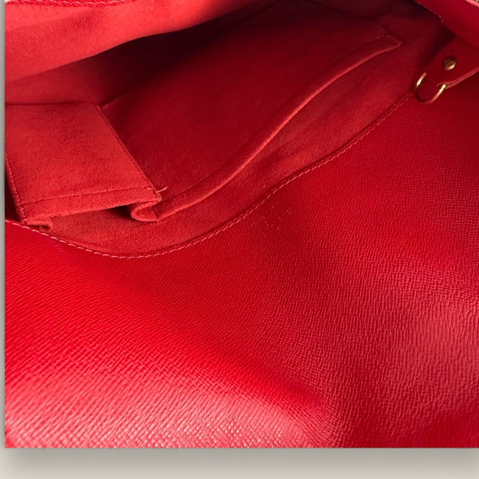 Louis Vuitton musette salsa damier ebene binnenkant