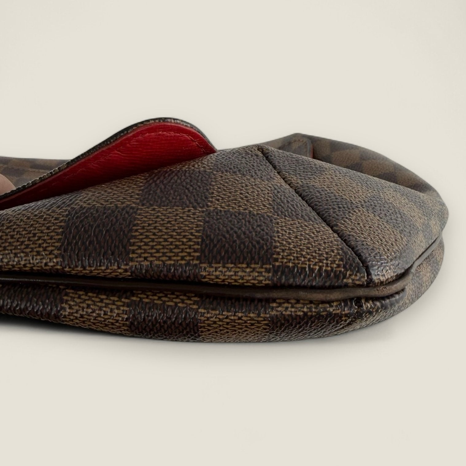 Louis Vuitton musette salsa damier ebene hardware goud