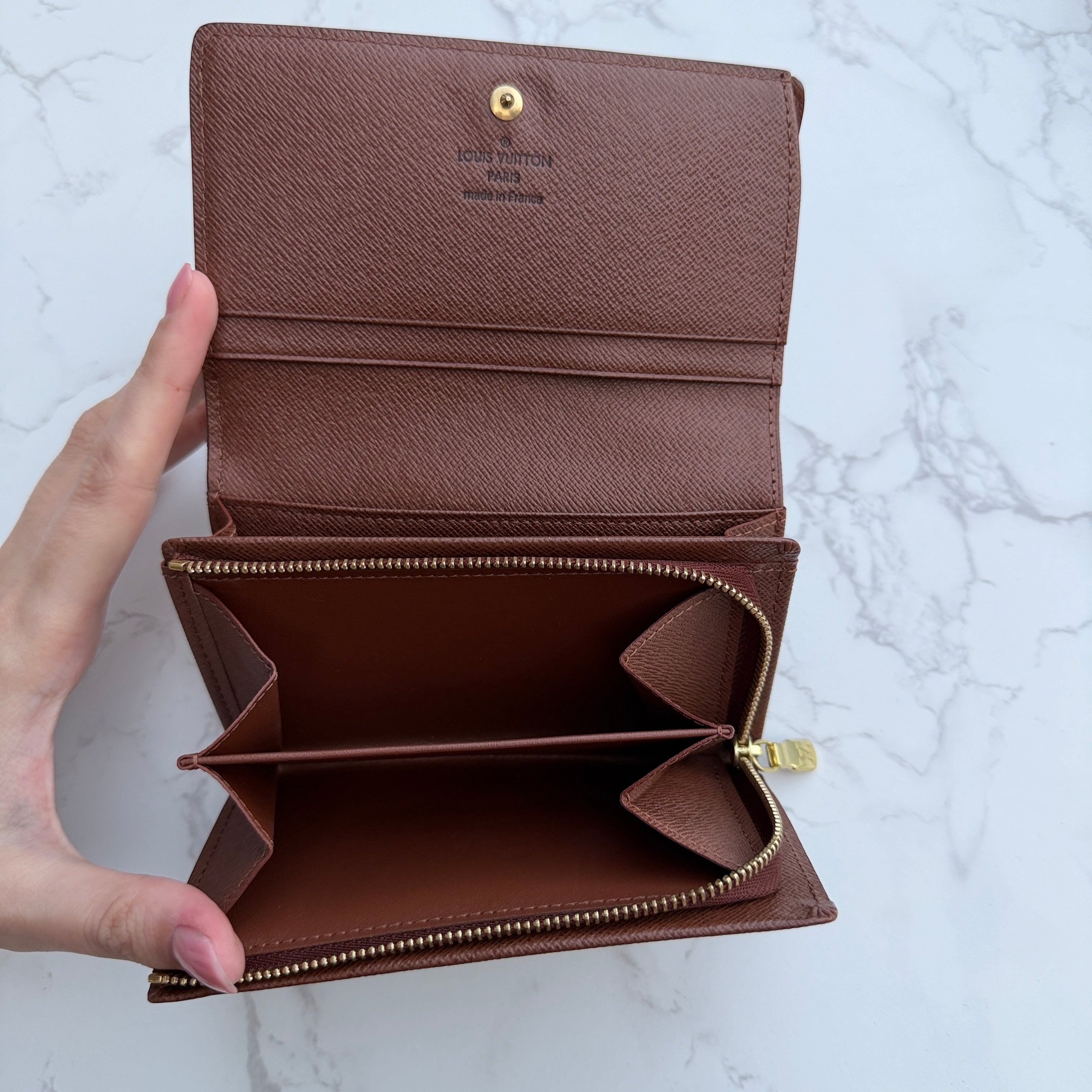 Louis Vuitton portemonnee binnenkant
