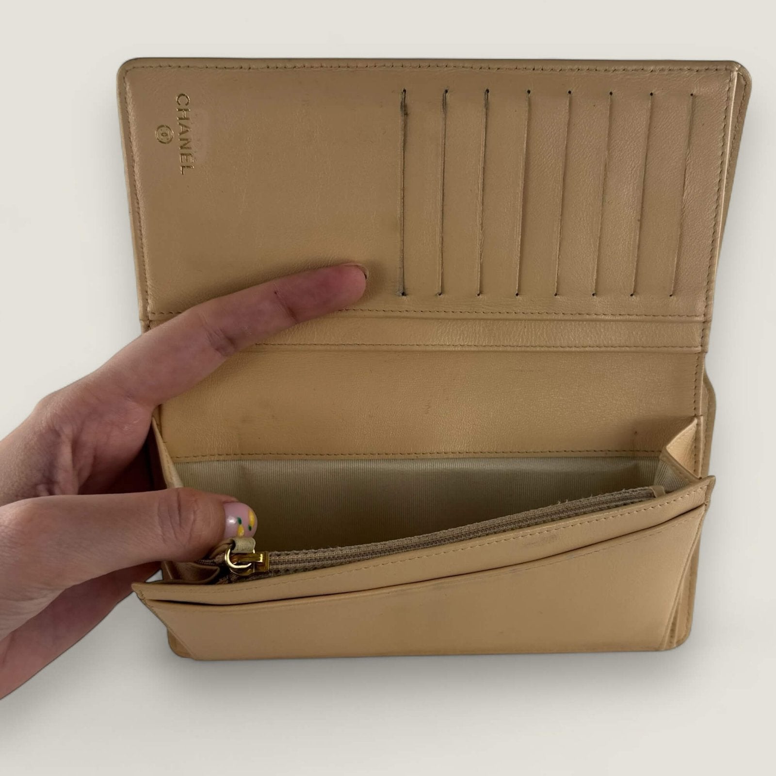 Original Chanel wallet interior