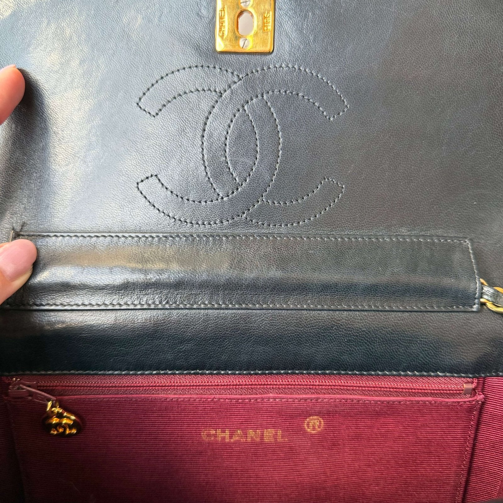 Originele Chanel schoudertas jaren 80